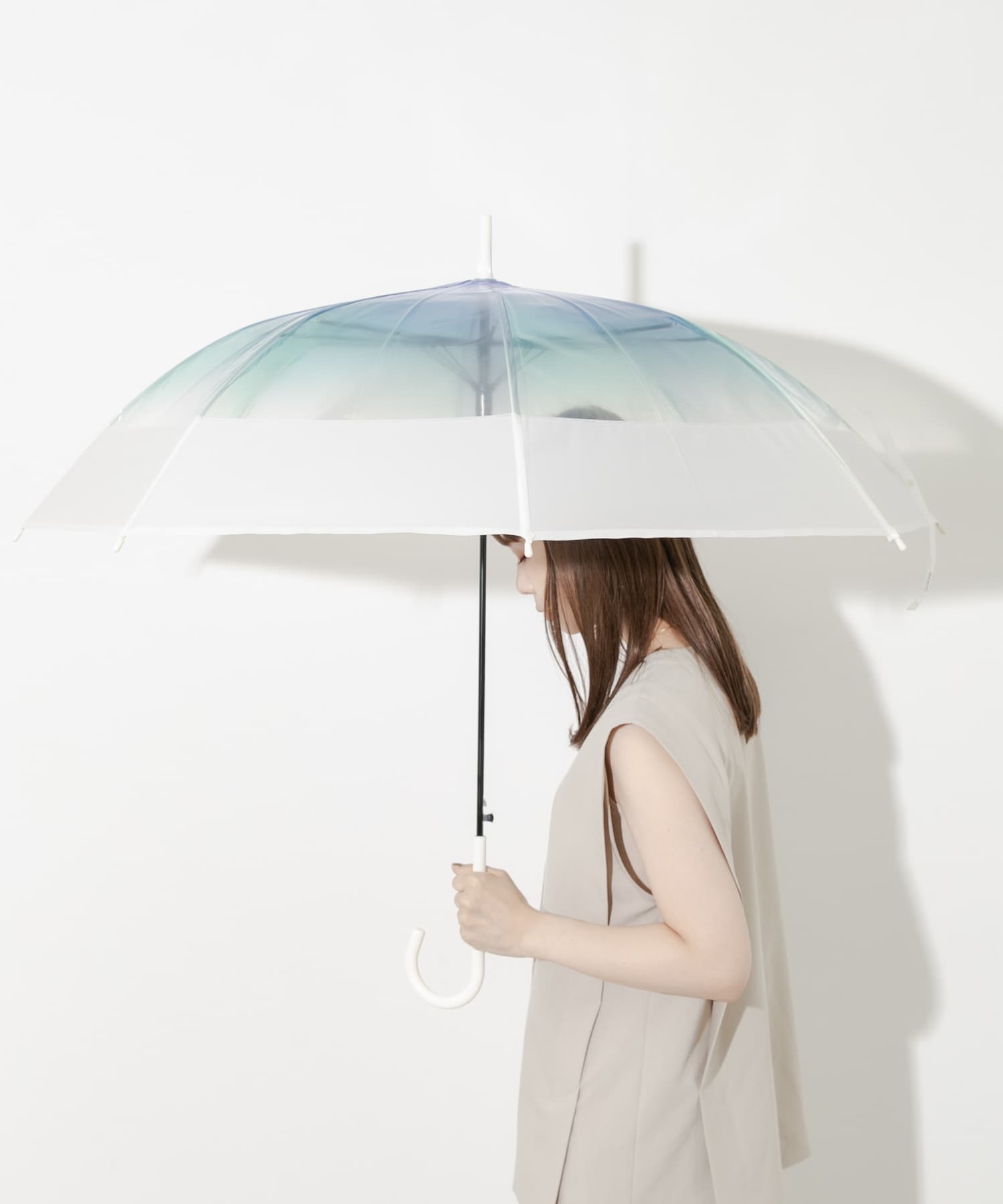 Wpc.　切り継ぎグラデーションアンブレラ BLU FREE