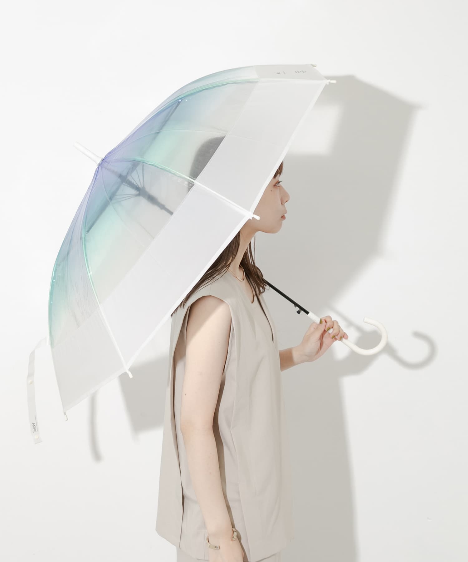 Wpc.　切り継ぎグラデーションアンブレラ BLU FREE