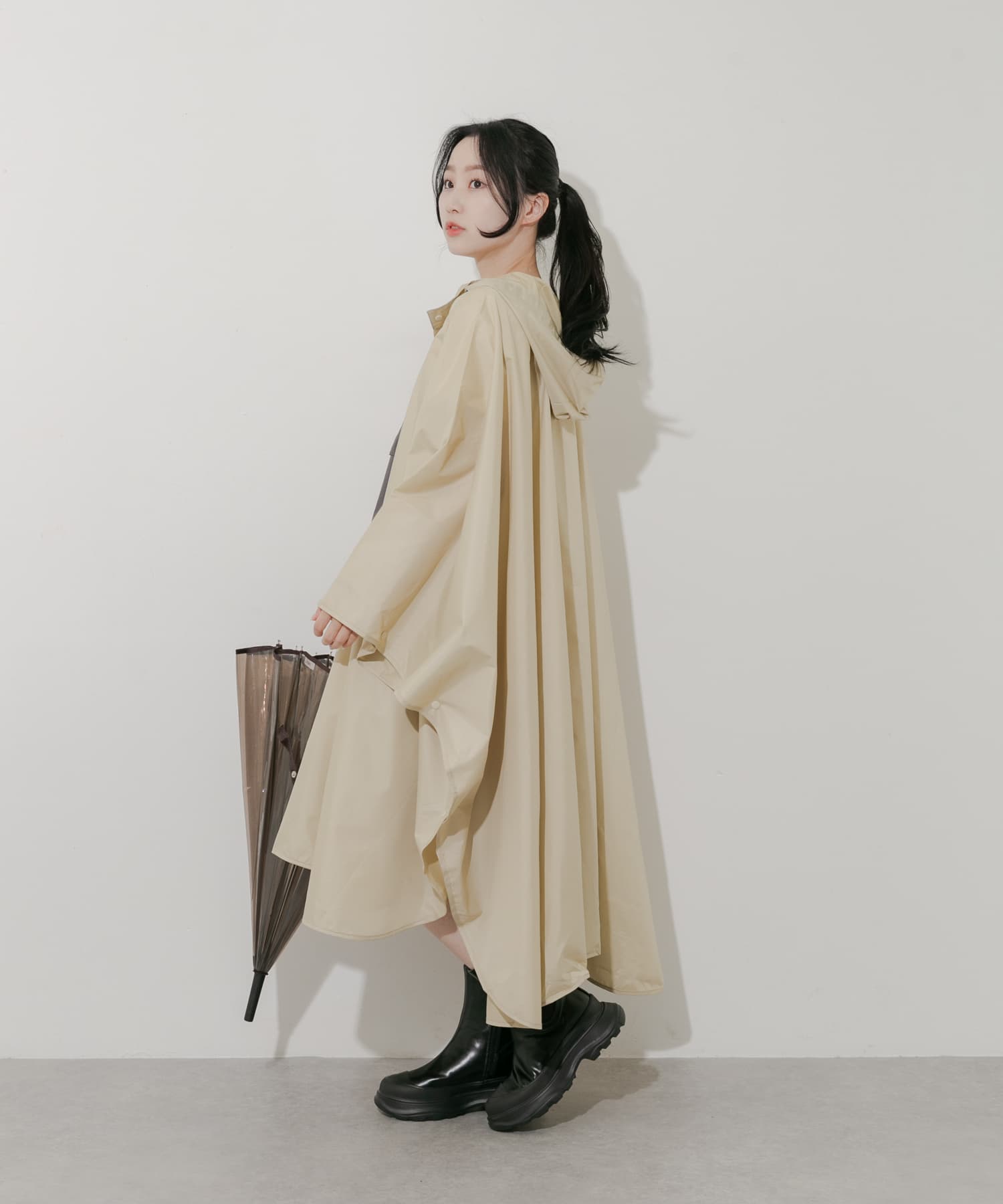 身長：156cm サイズ：one