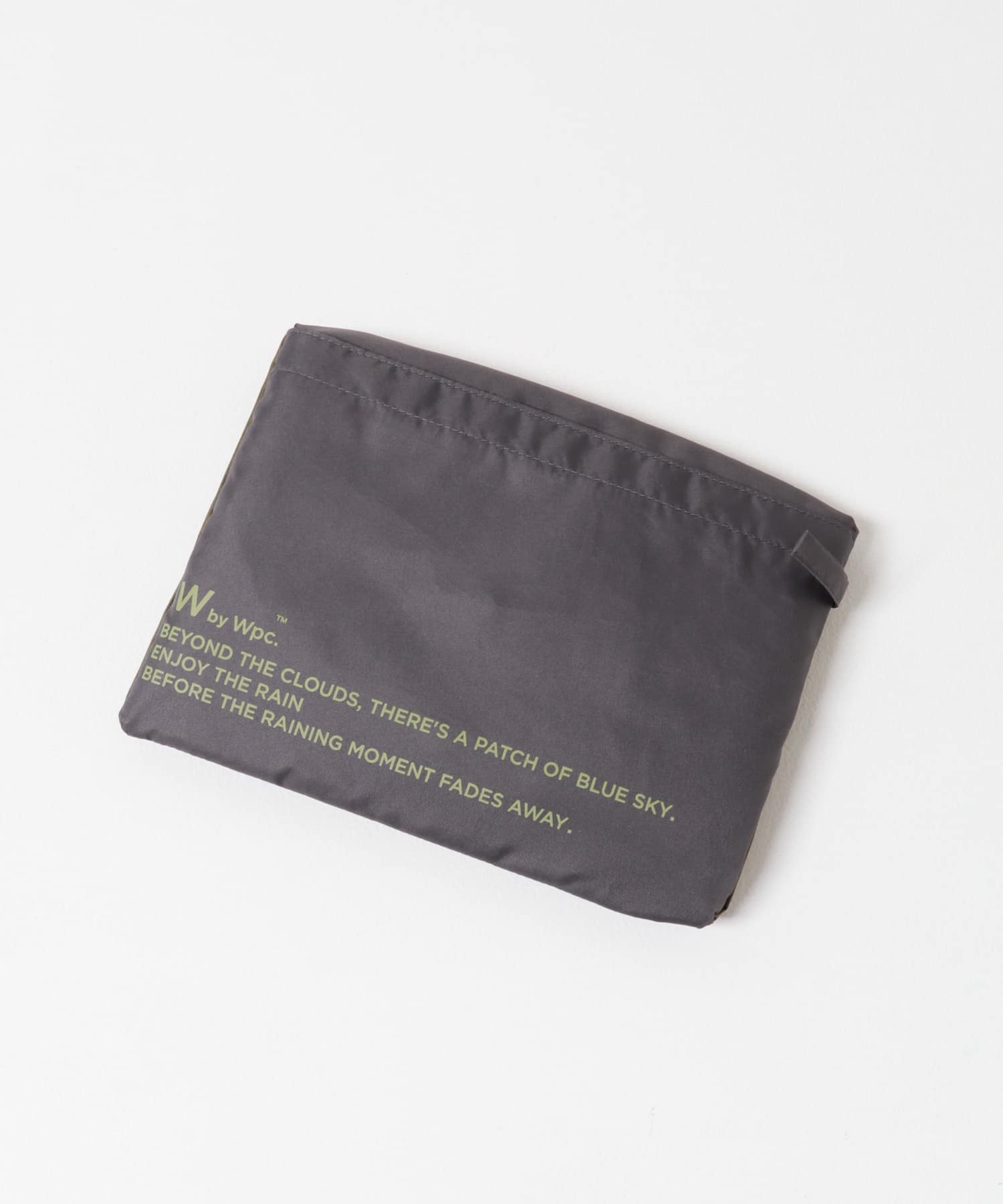 Wpc.　ユニセックス バイカラーパッカブルポンチョ KHK one