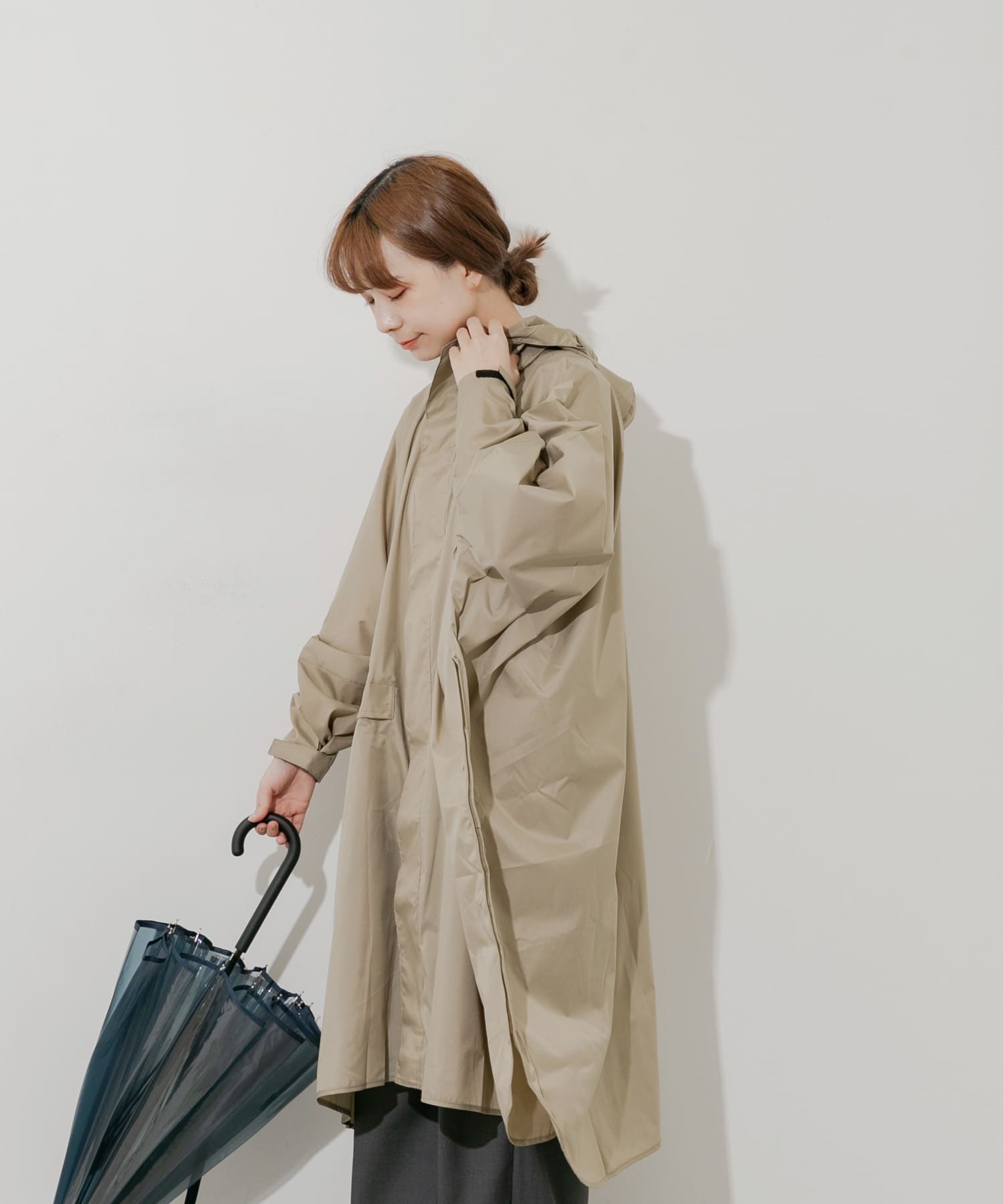 w.p.c　ユニセックス ウォーターリペレントポンチョ BEG one