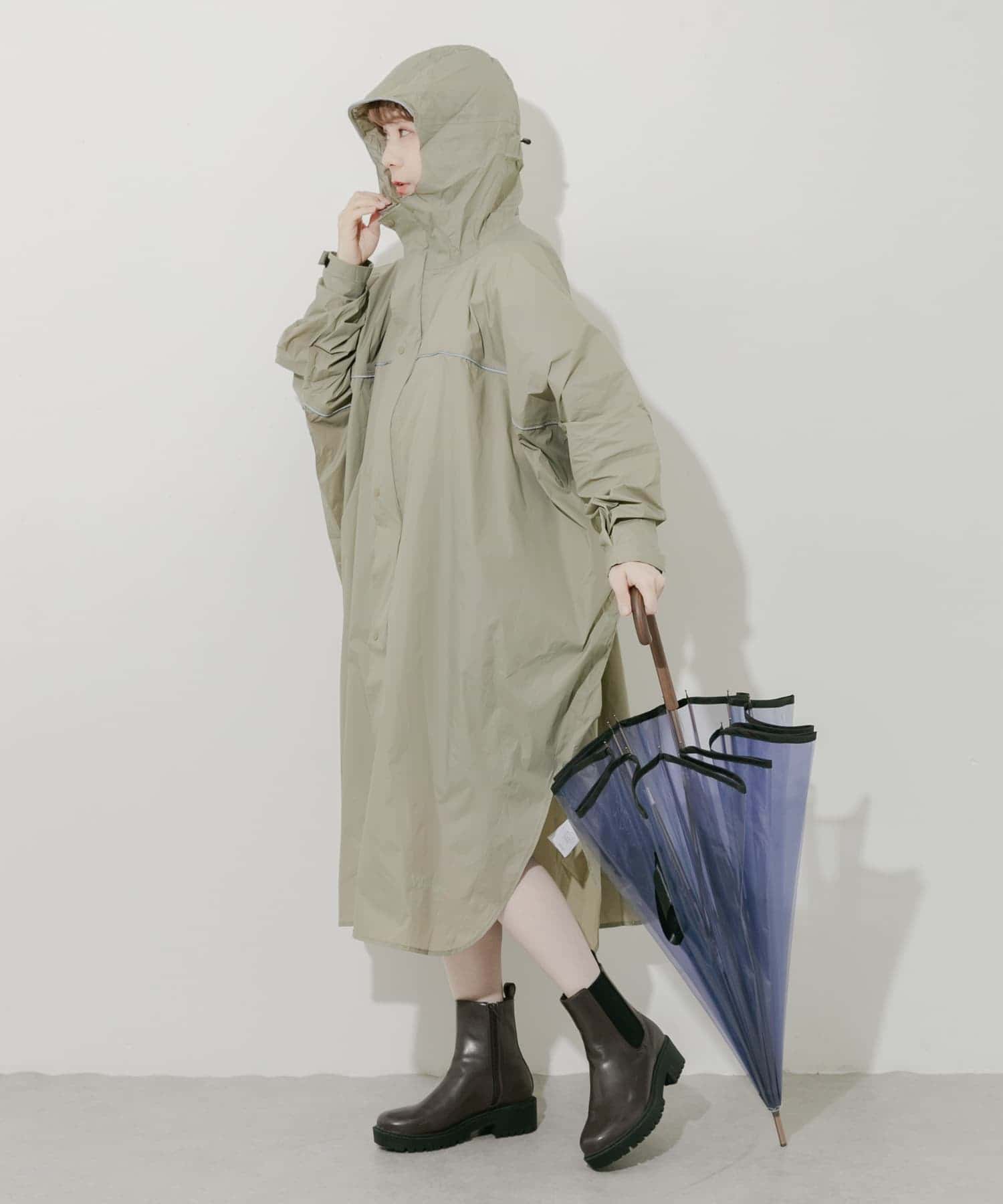 『WEB限定』『ユニセックス』Wpc.　バイシクルスリーブポンチョ