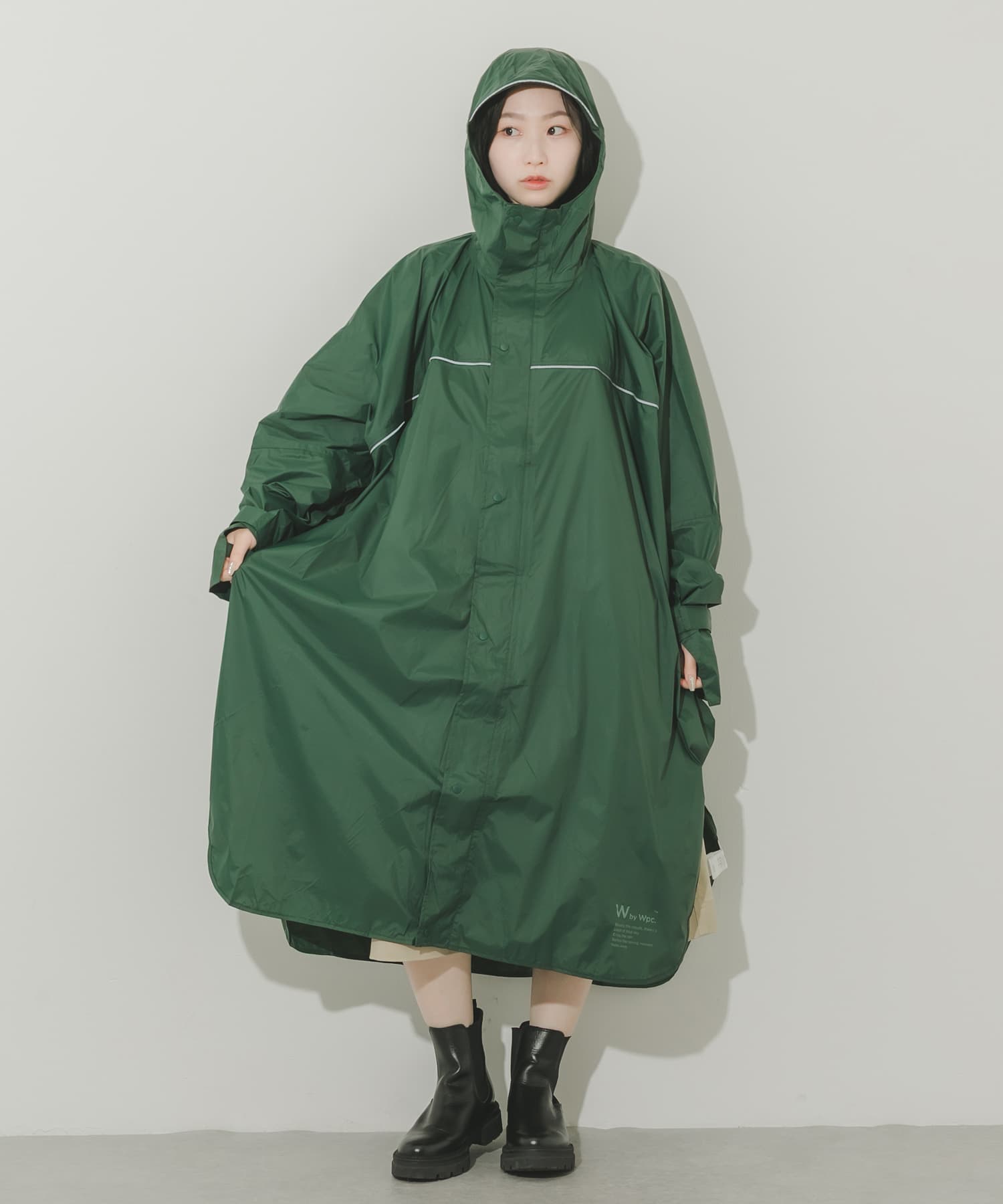 『WEB限定』『ユニセックス』Wpc.　バイシクルスリーブポンチョ