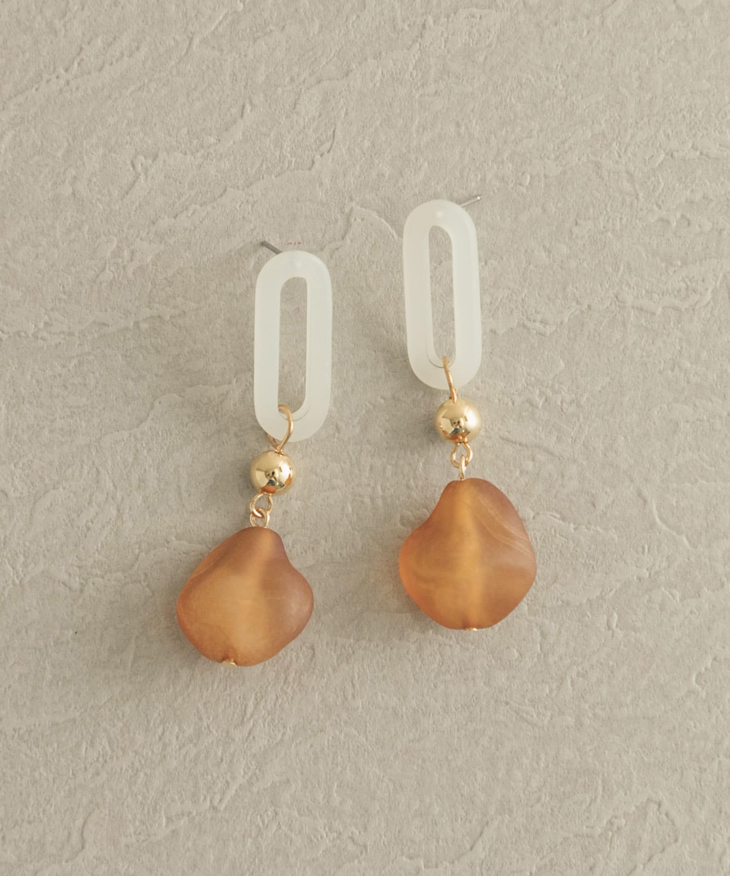 マットカラーパーツコンビピアス∴