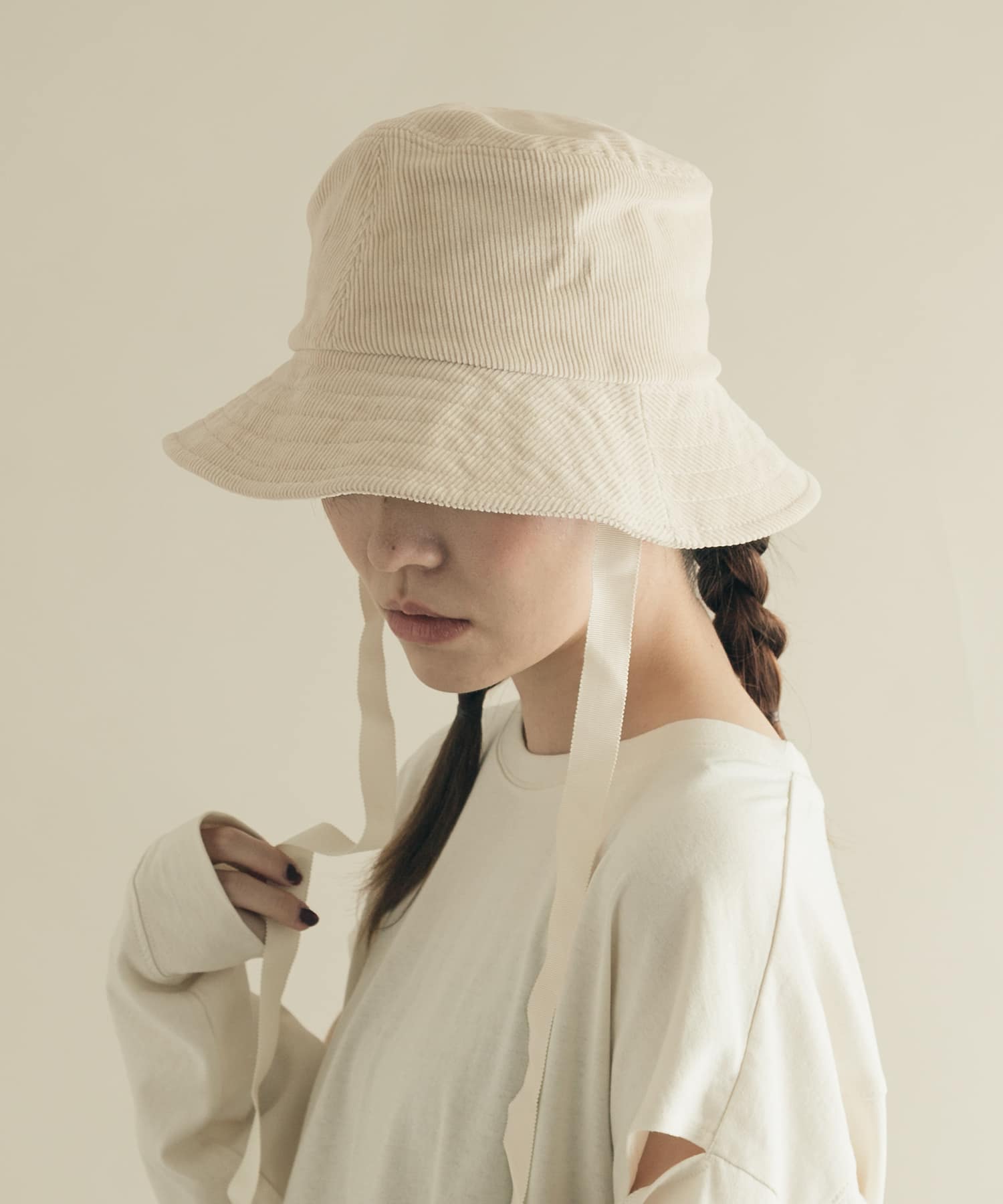 2WAYコーデュロイバケットハット IVO -