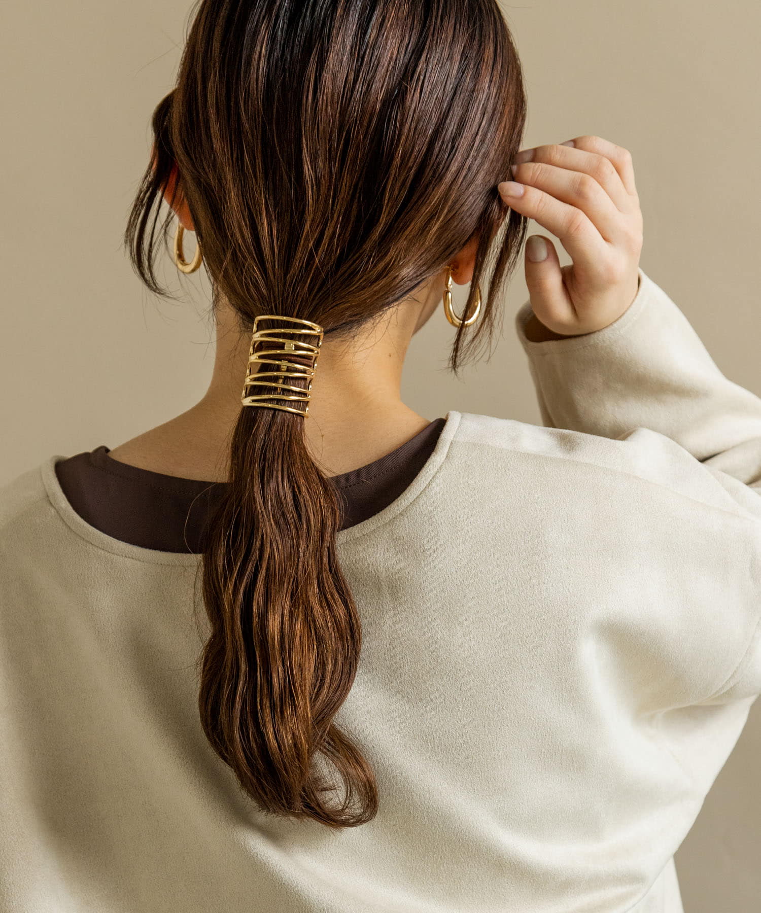 メタルモヨウヘアカフ GLD -