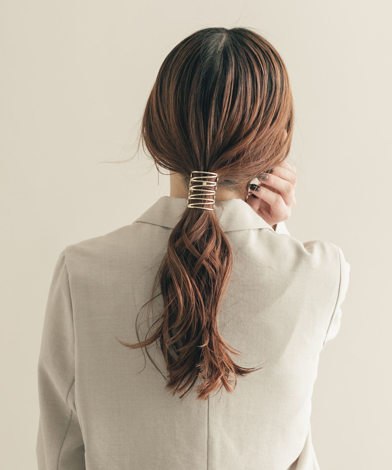 メタルモヨウヘアカフ GLD -