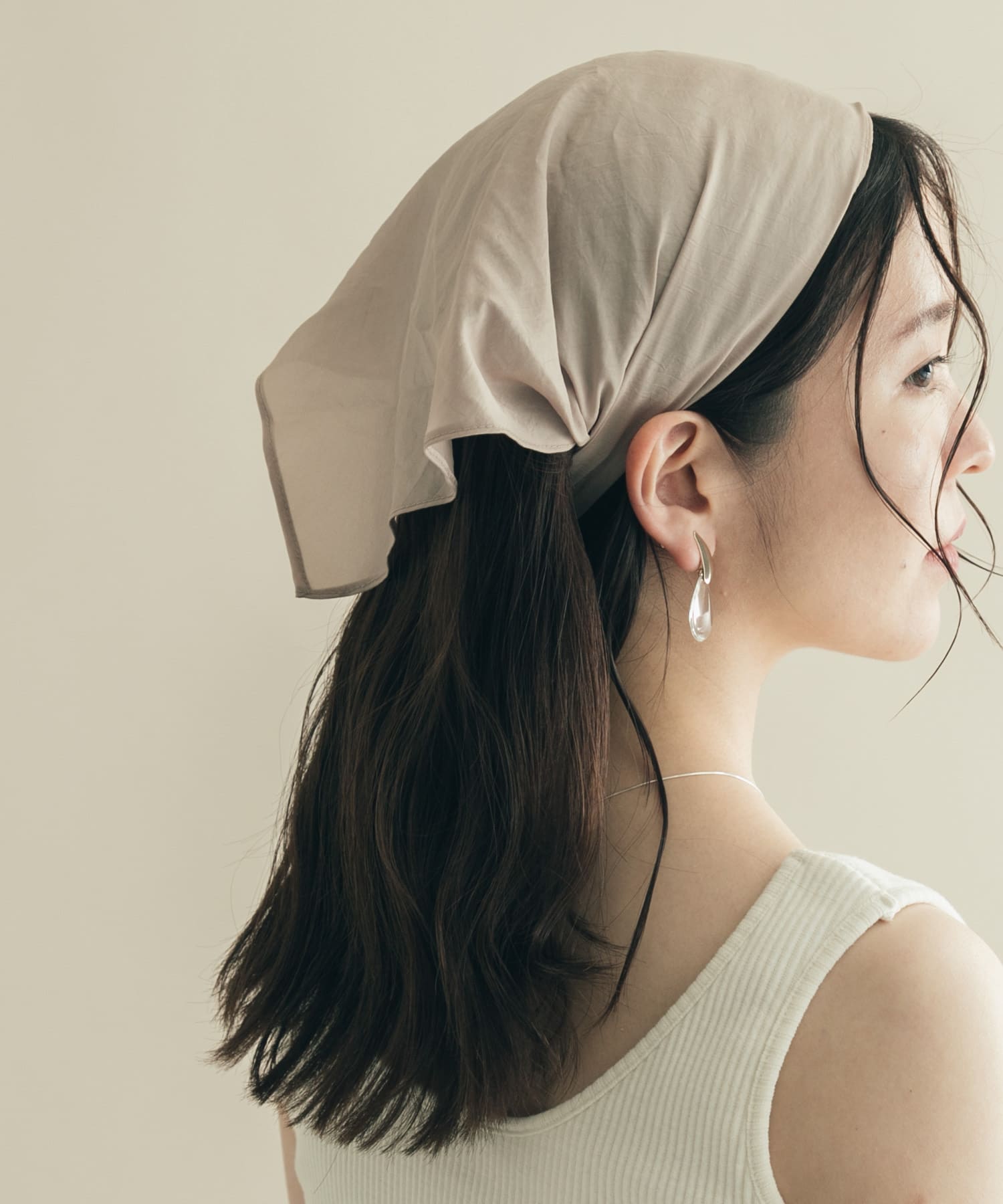 スカーフターバン BEG -