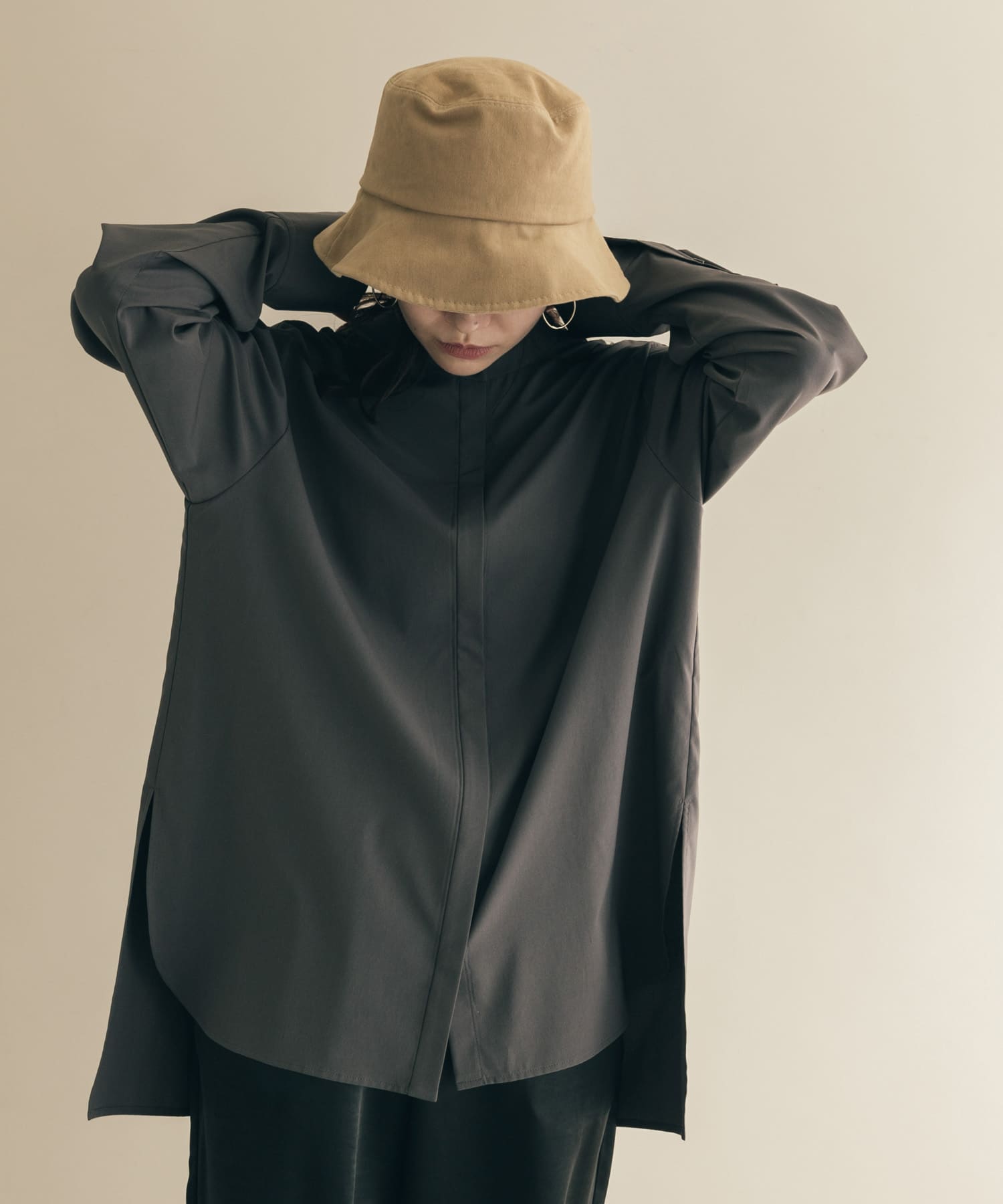 ムジシンプルバケットハット BEG -