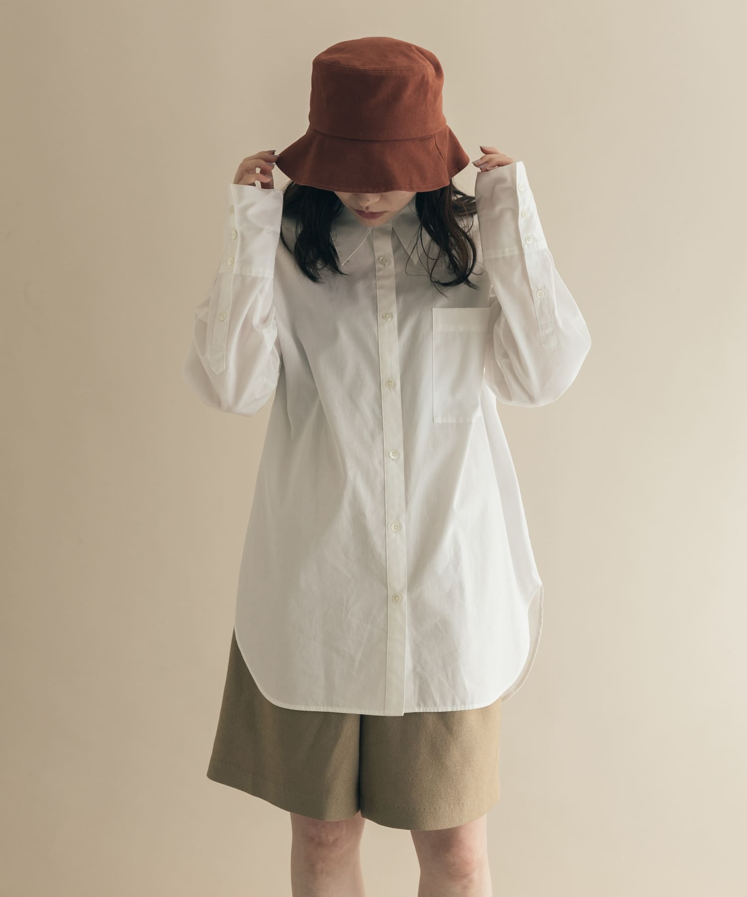 ムジシンプルバケットハット ORG -