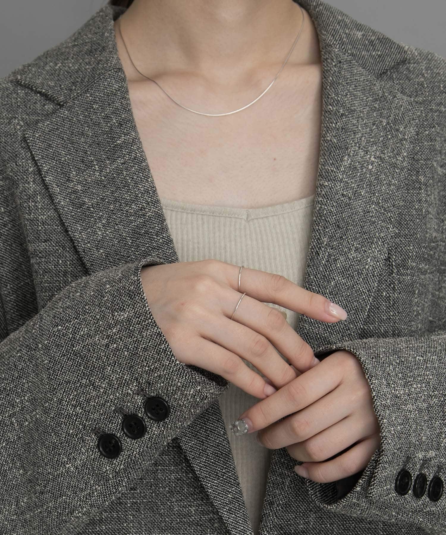 silver925シンプルセットリング SLV -