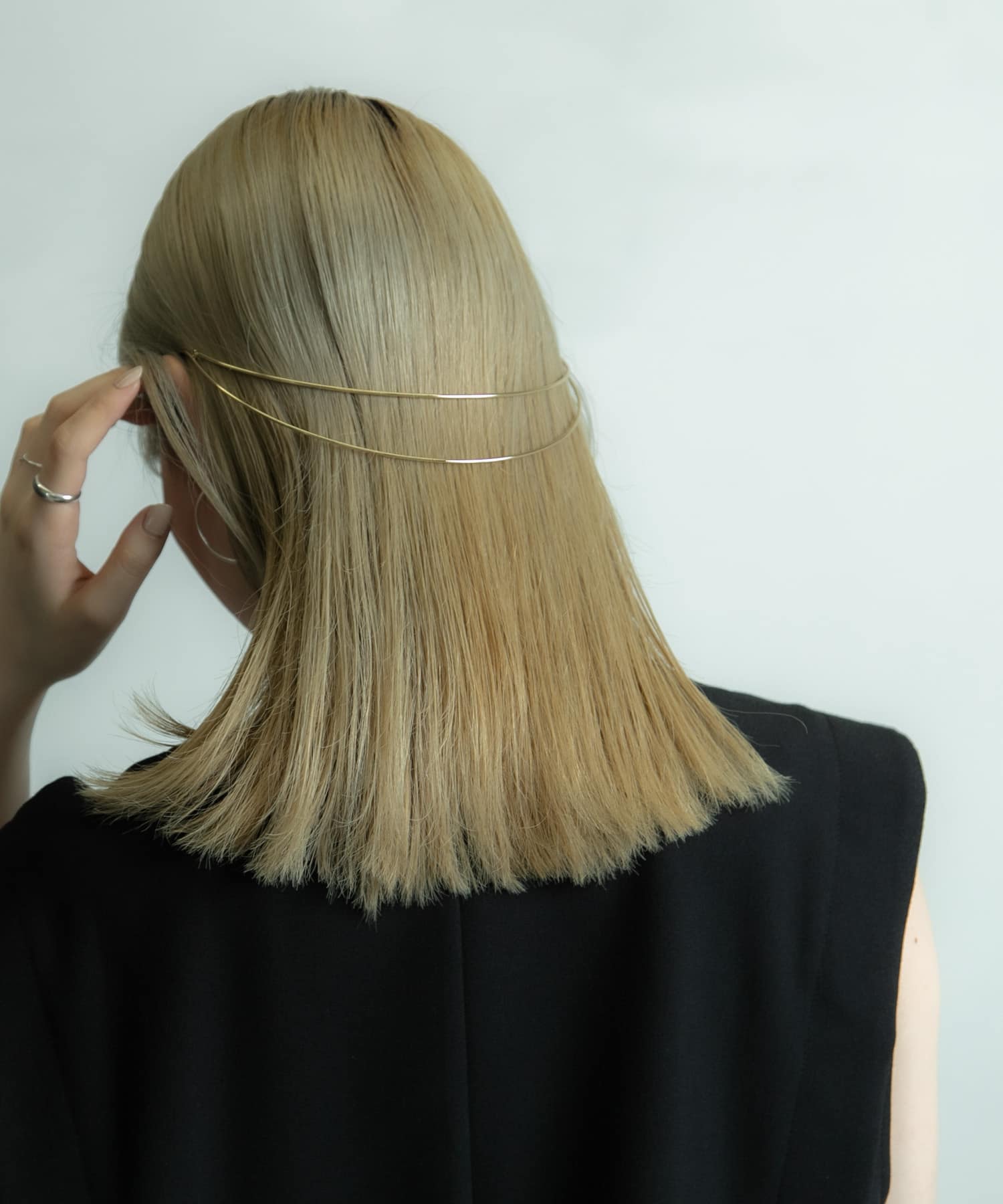 バックカチューシャ GLD -