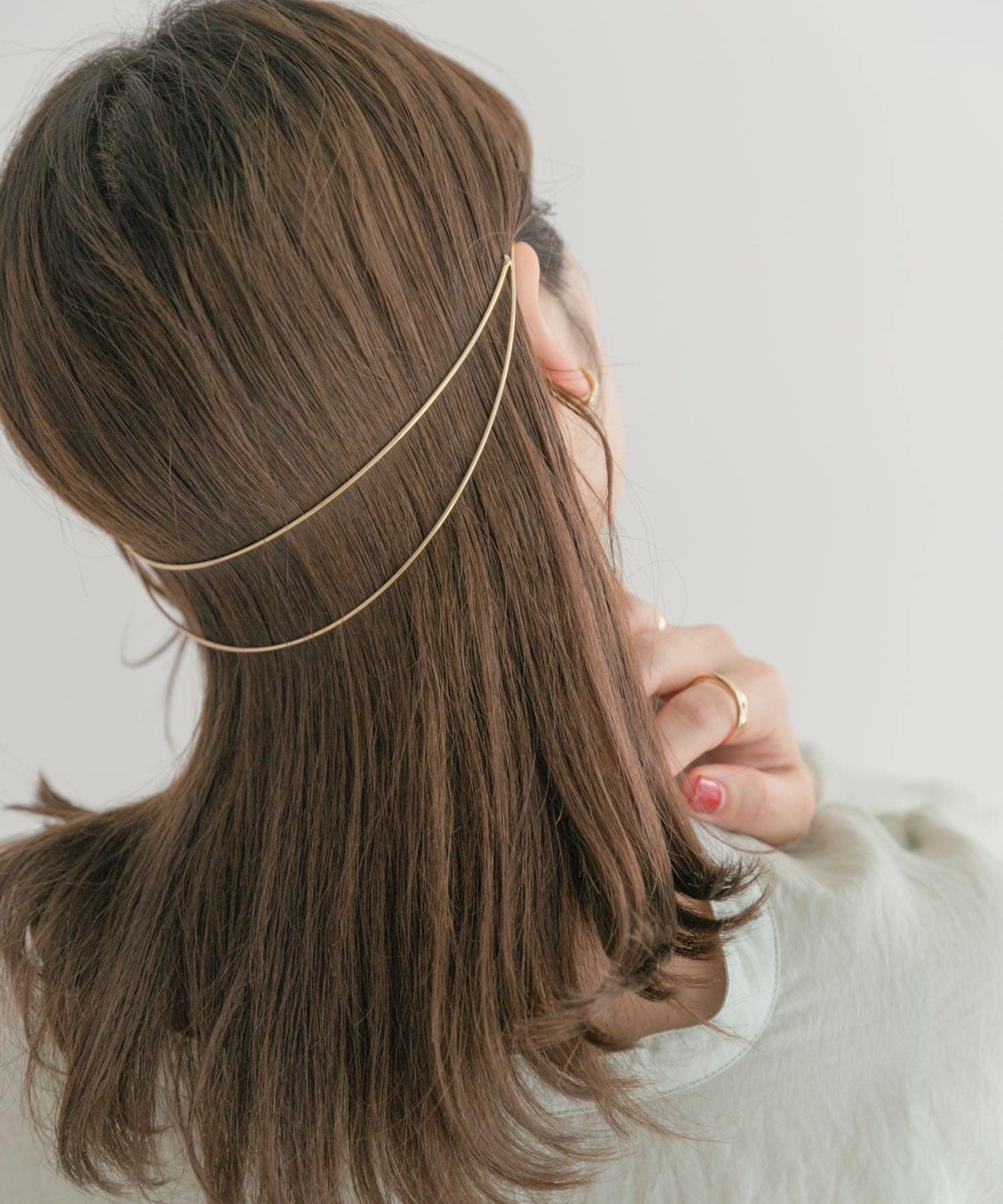 バックカチューシャ GLD -
