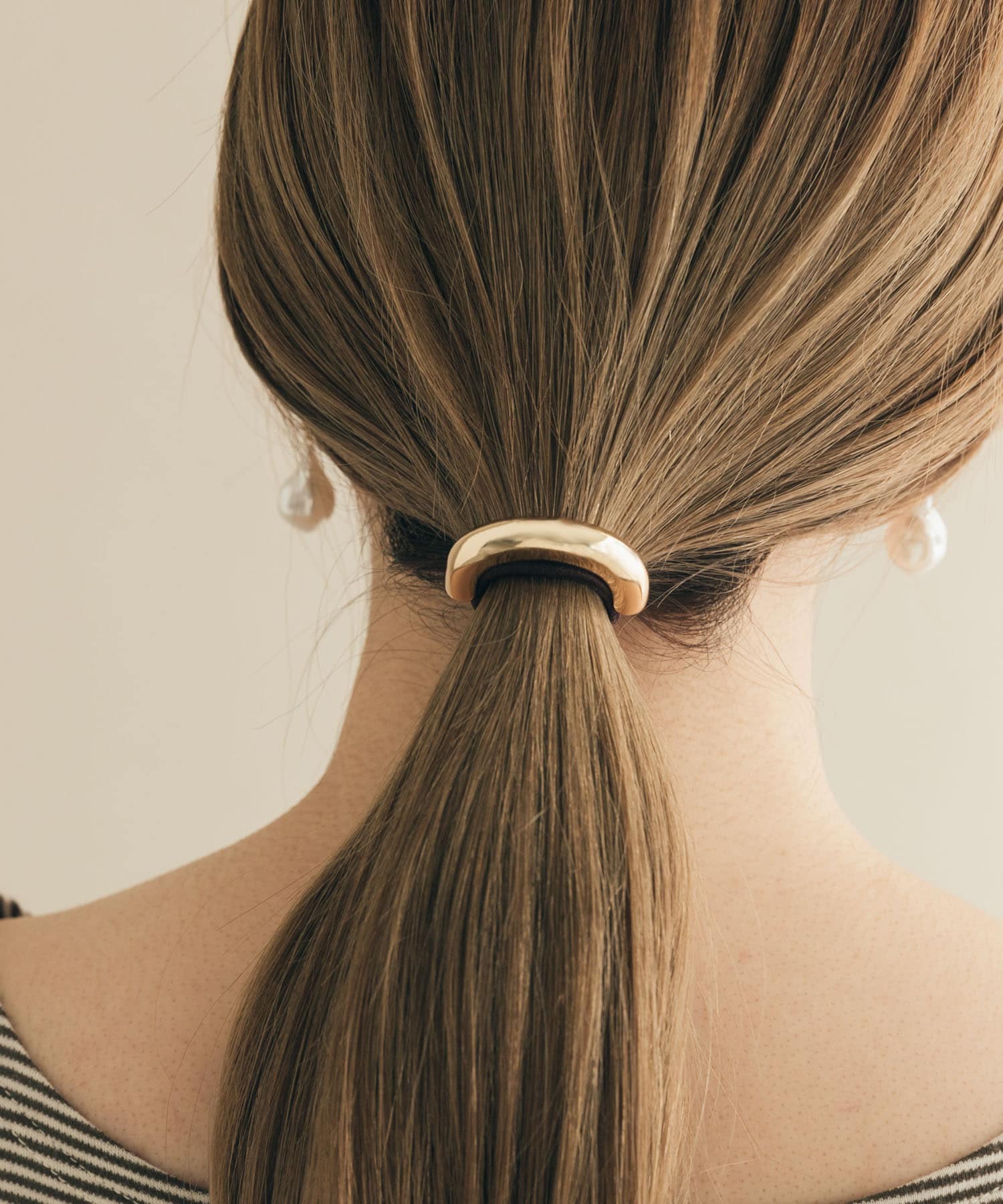 メタルカーブヘアポニー GLD -