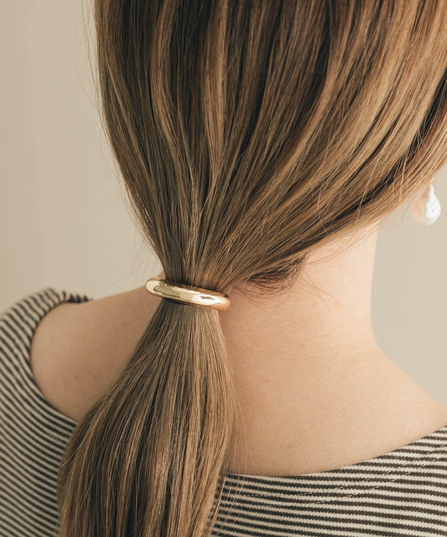 メタルカーブヘアポニー GLD -