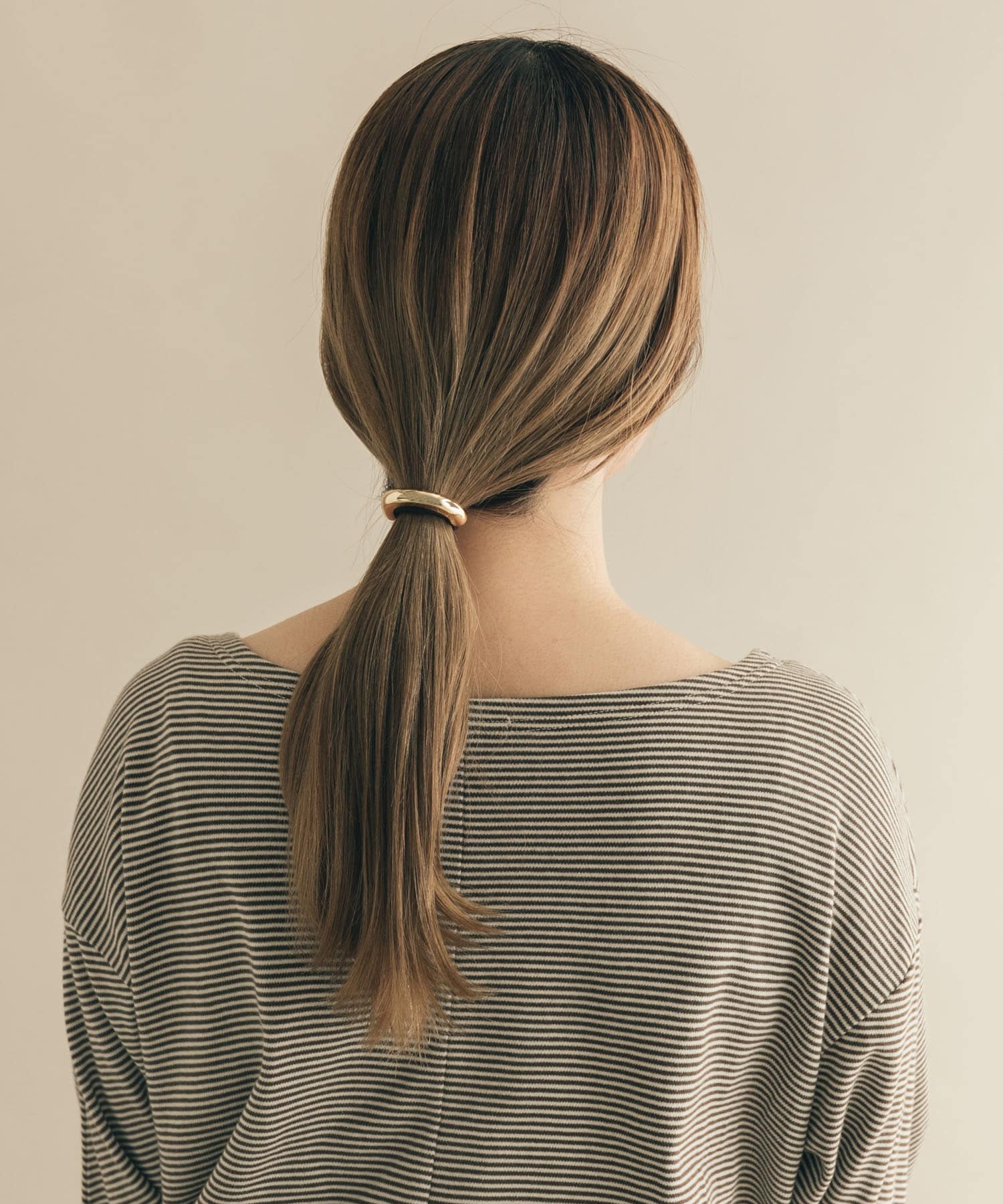 メタルカーブヘアポニー GLD -