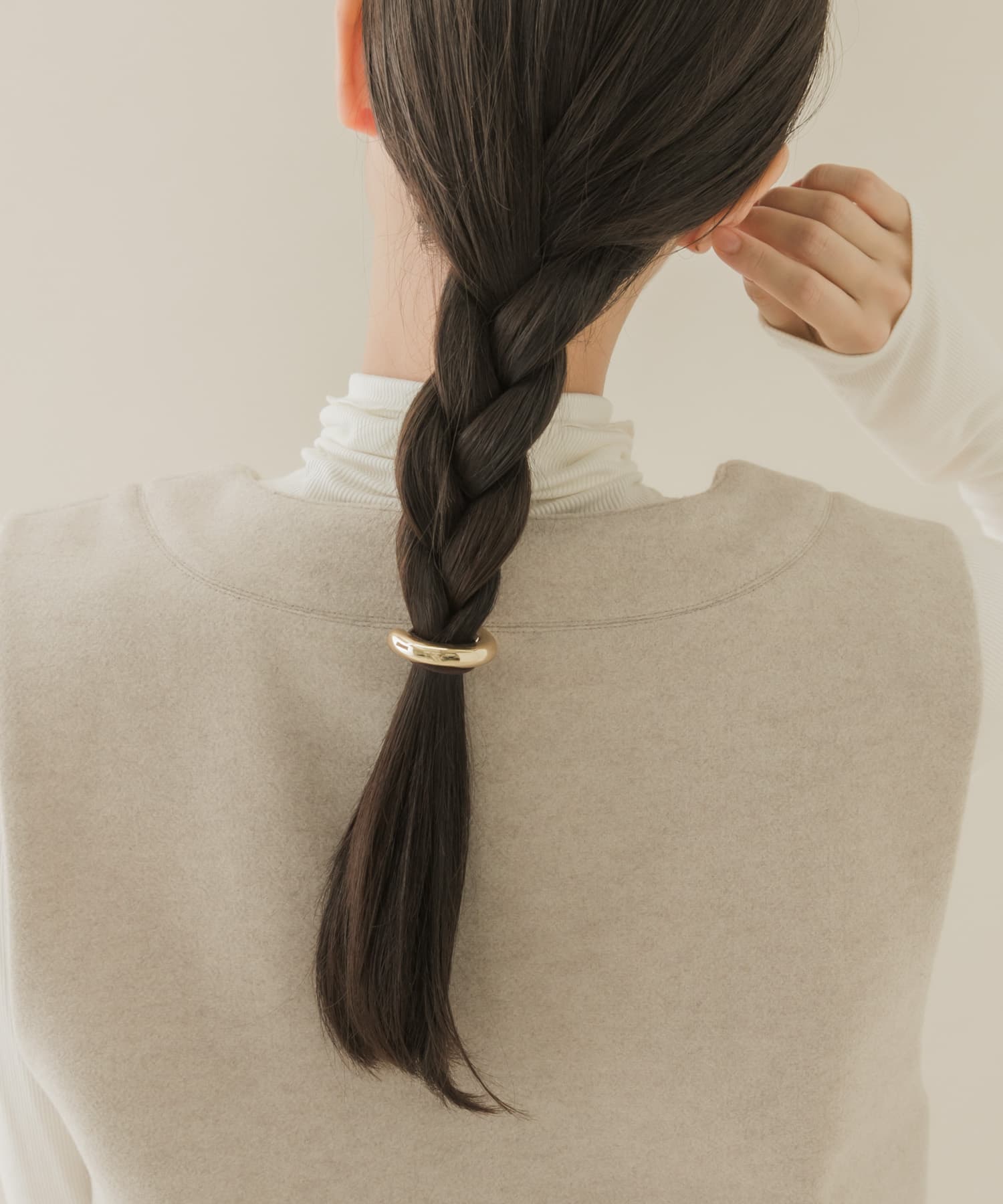 メタルカーブヘアポニー GLD -