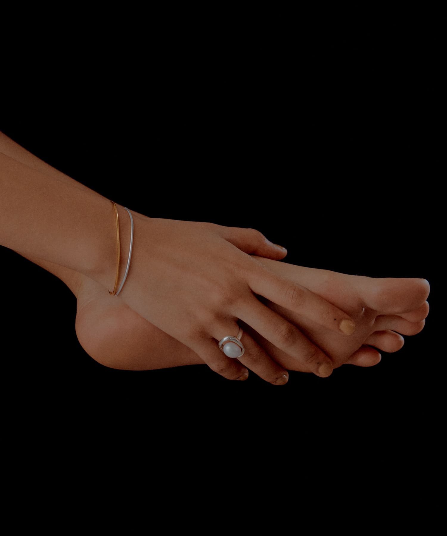 SMELLY so’　pearl round ring SLV -