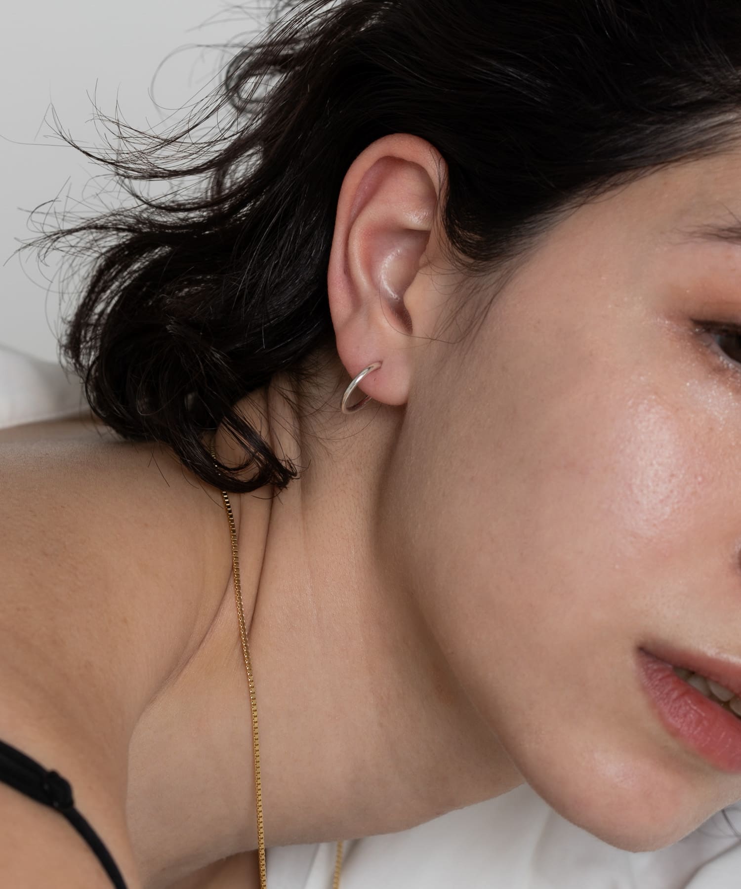 SMELLY so’　フープイヤリング SLV -