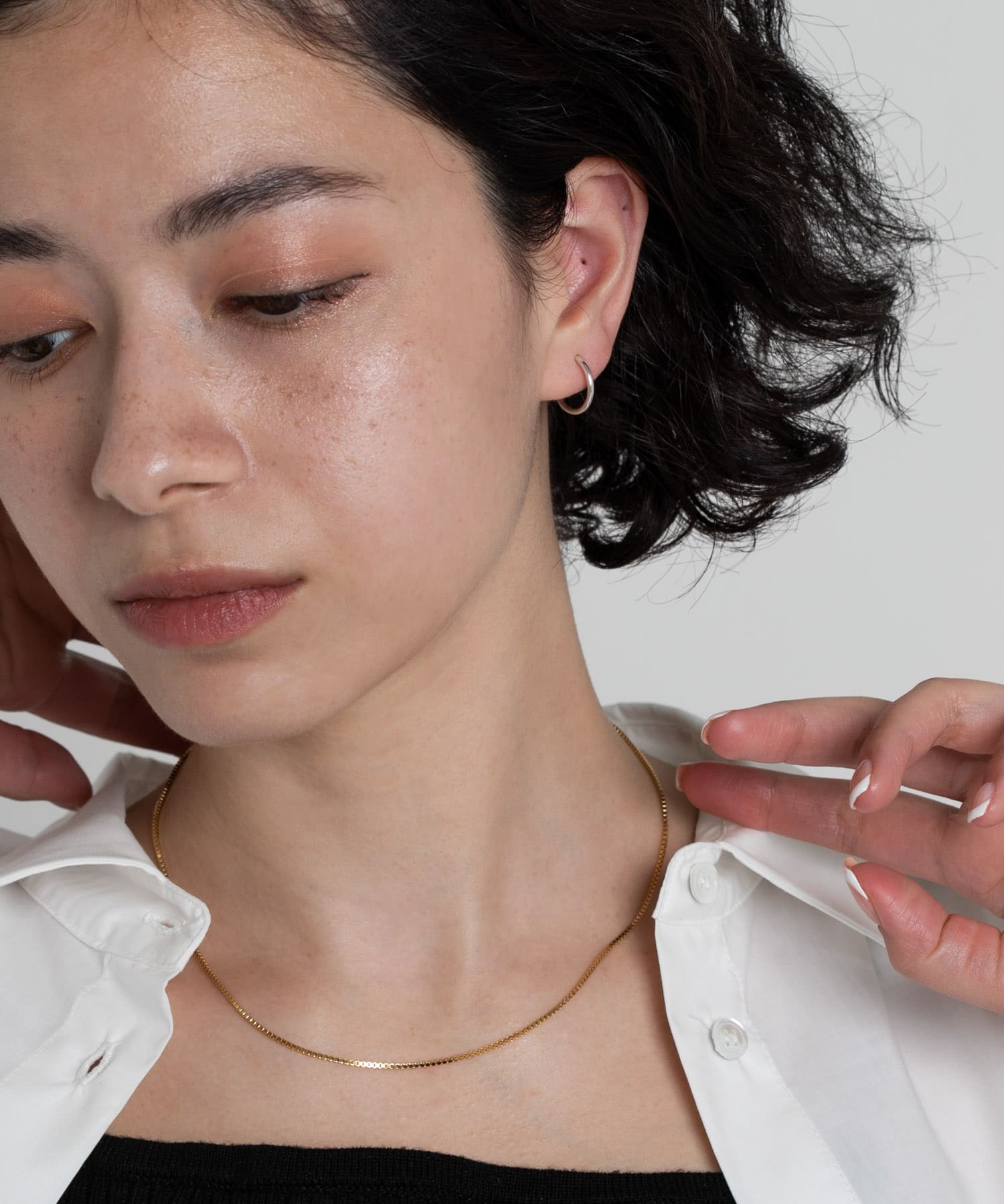 SMELLY so’　フープイヤリング SLV -