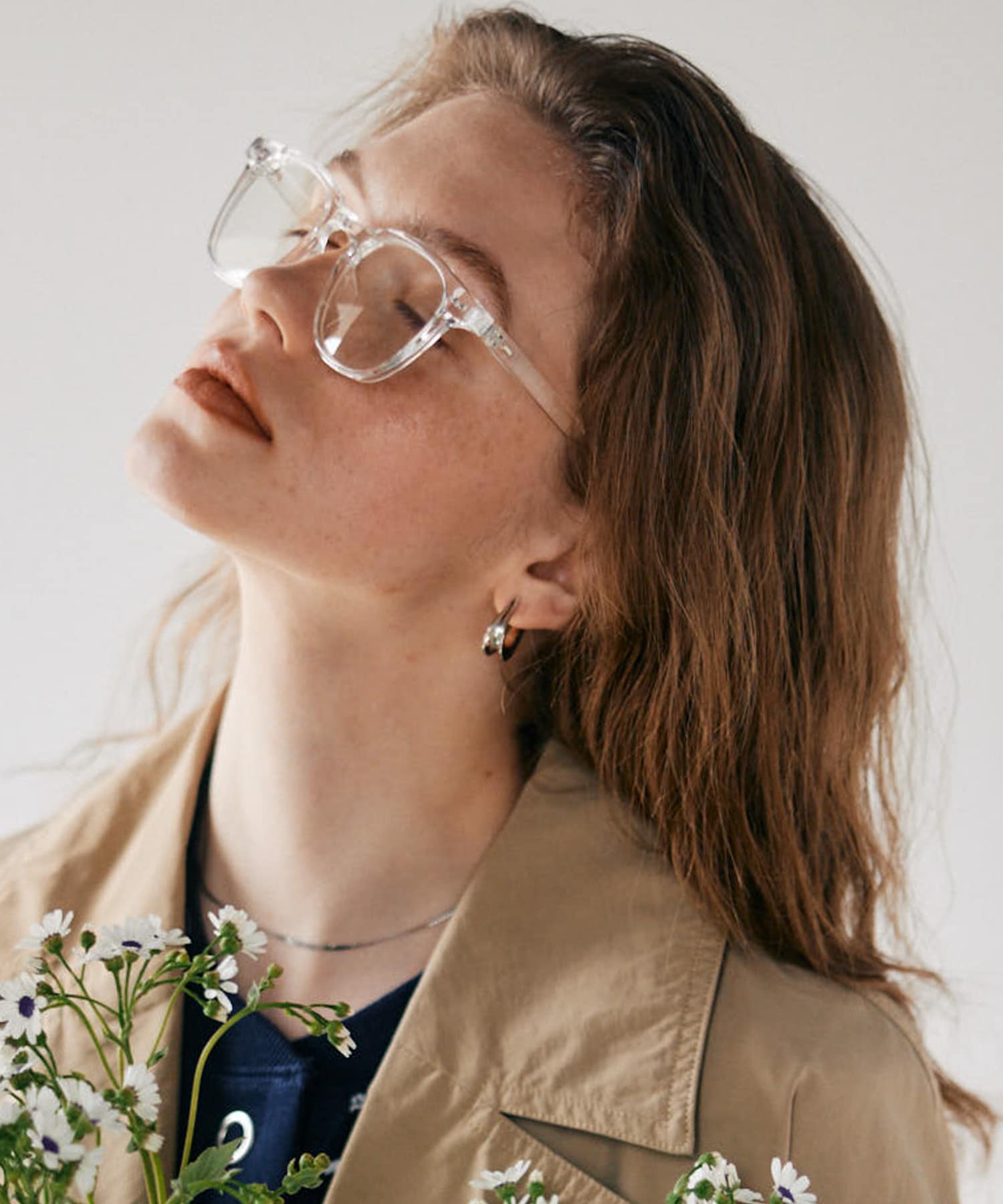 SMELLY so’　curve earring SLV -