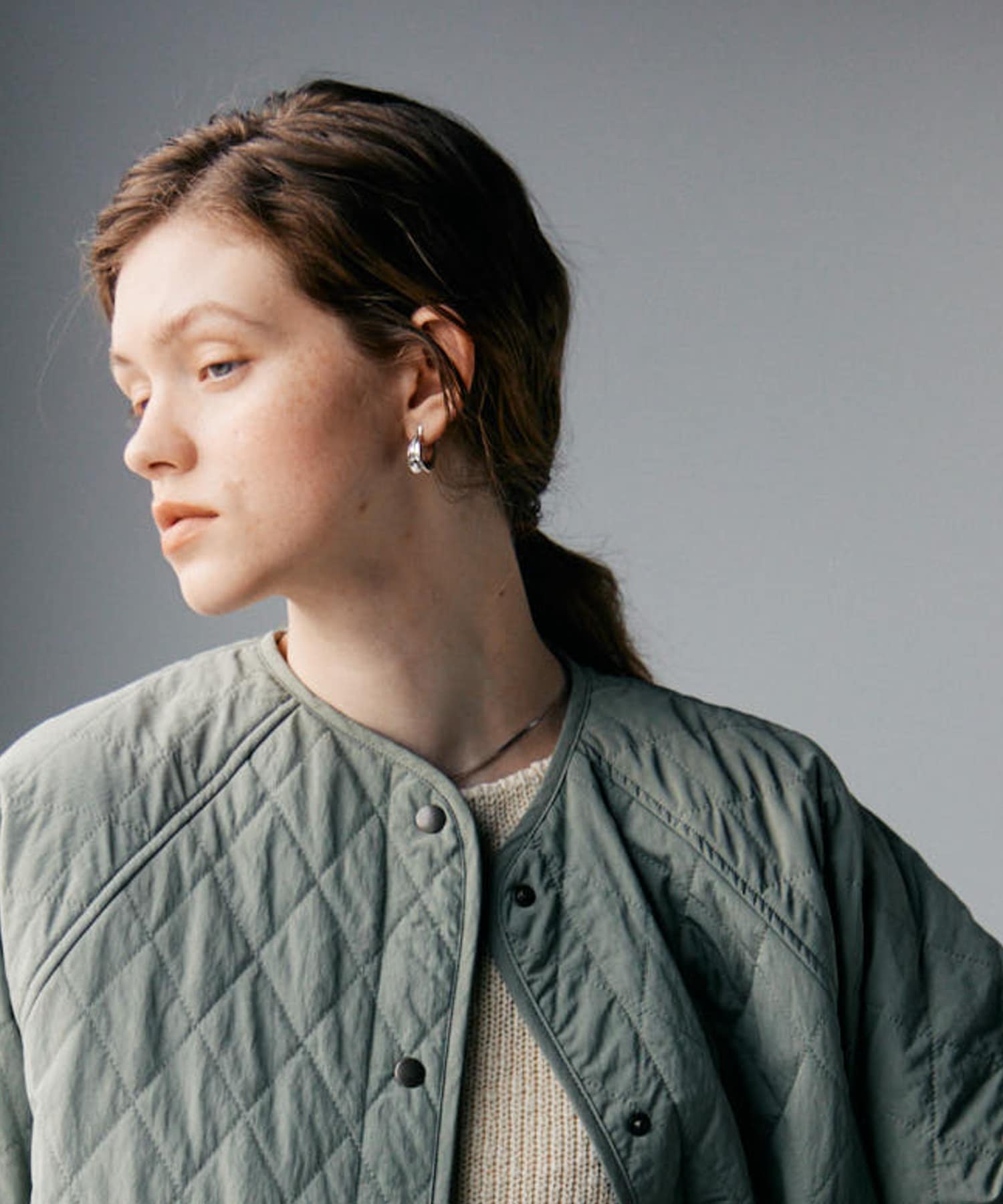 SMELLY so’　curve earring SLV -