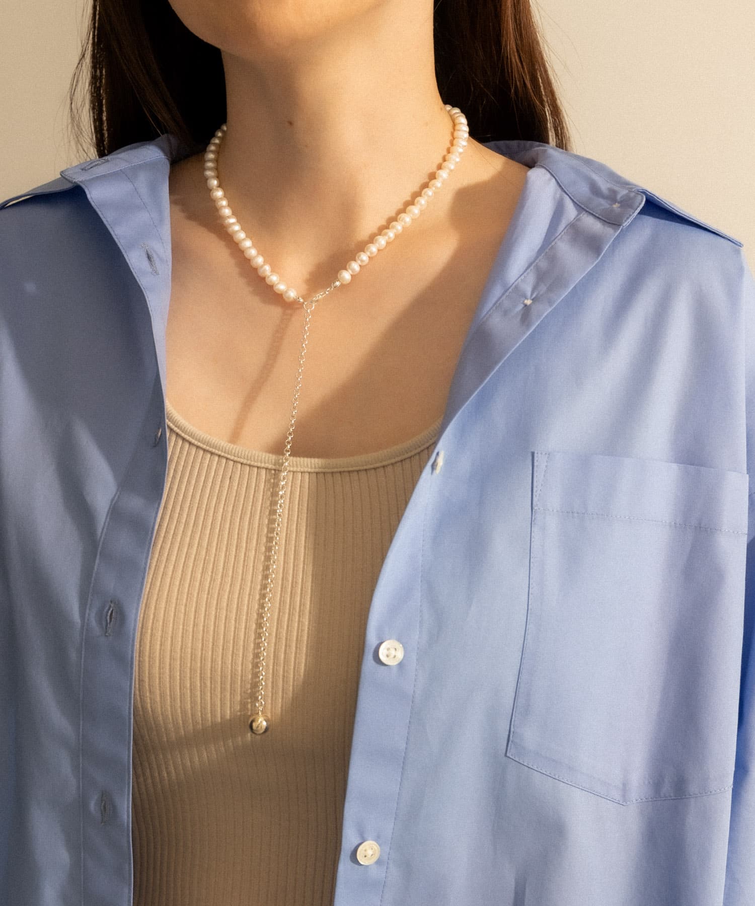 SMELLY so’　2way pearl necklace slv SLV -