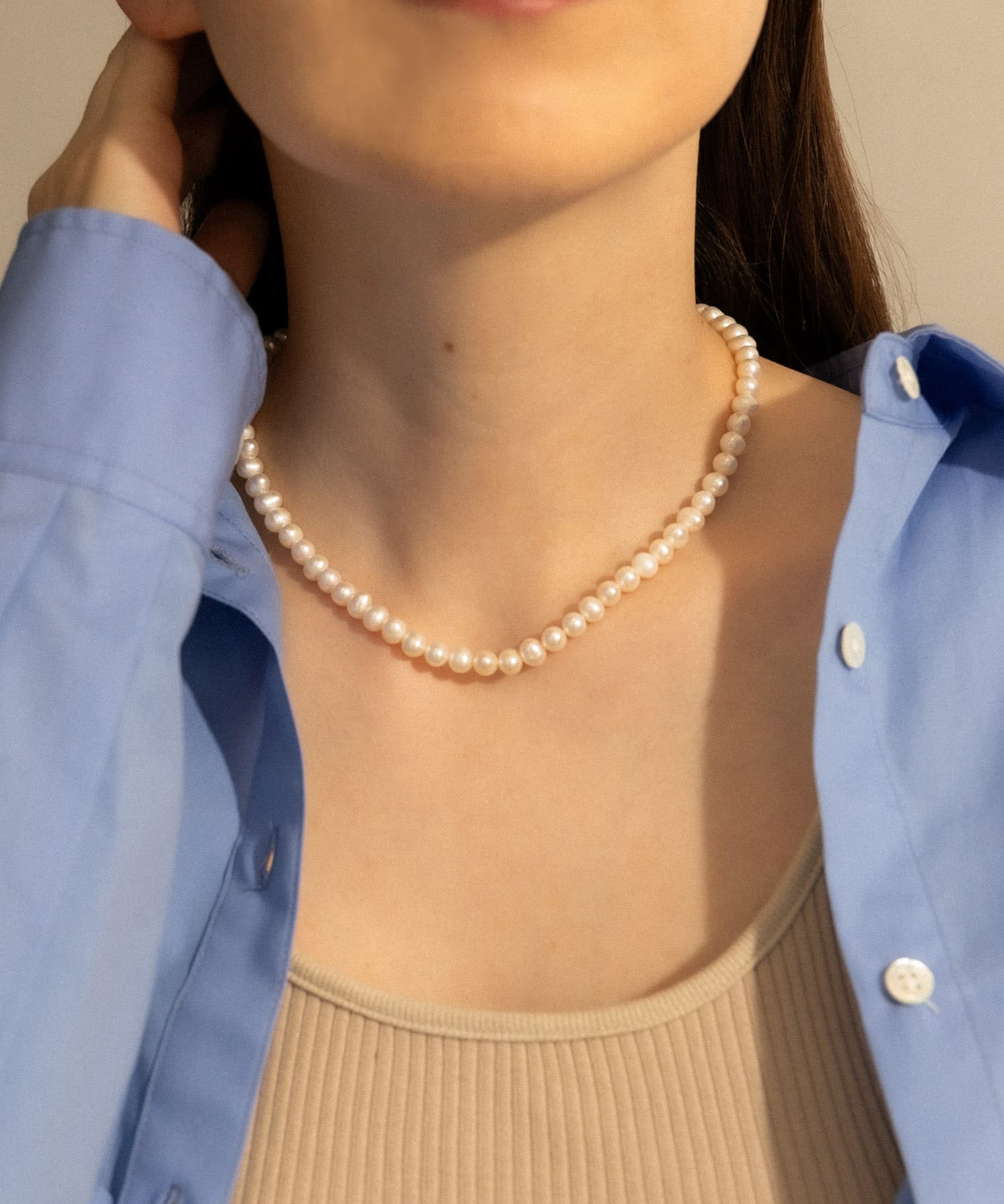 SMELLY so’　2way pearl necklace slv SLV -