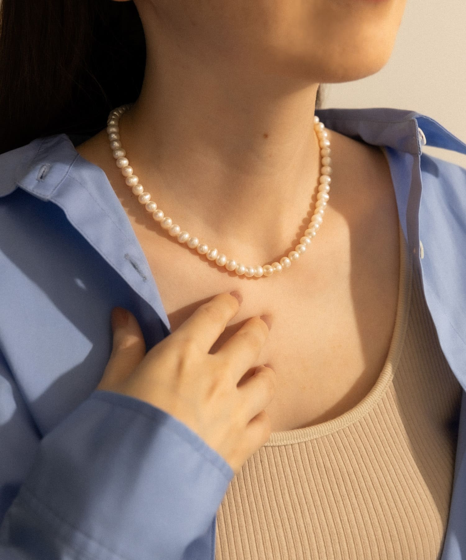SMELLY so’　2way pearl necklace slv SLV -