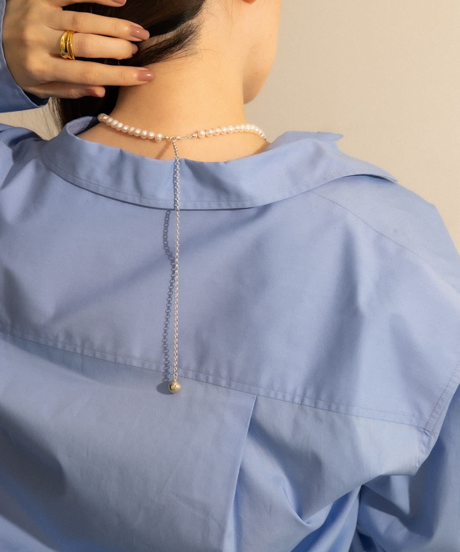SMELLY so’　2way pearl necklace slv SLV -