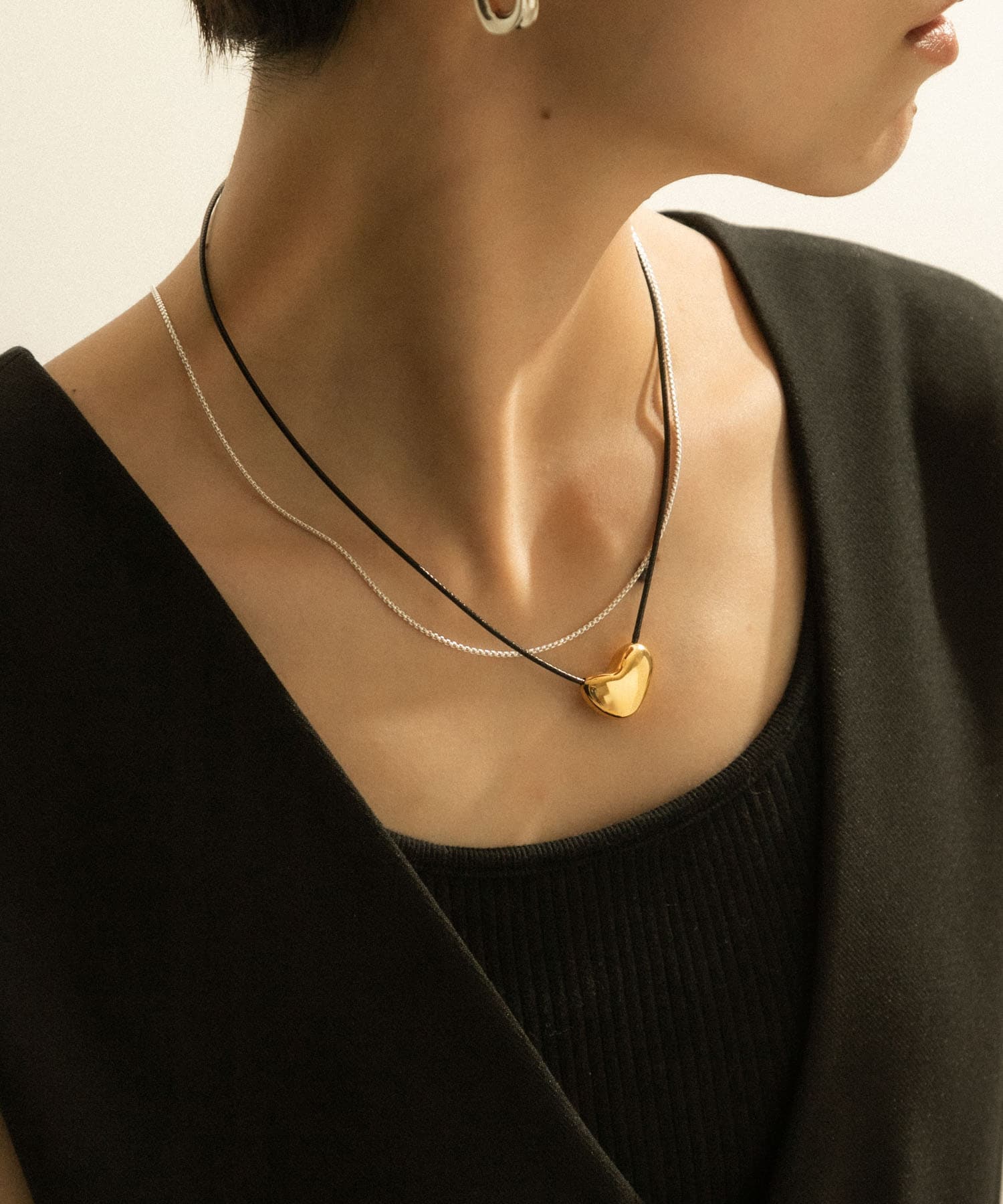 SMELLY so’　plump cord necklace GLD -