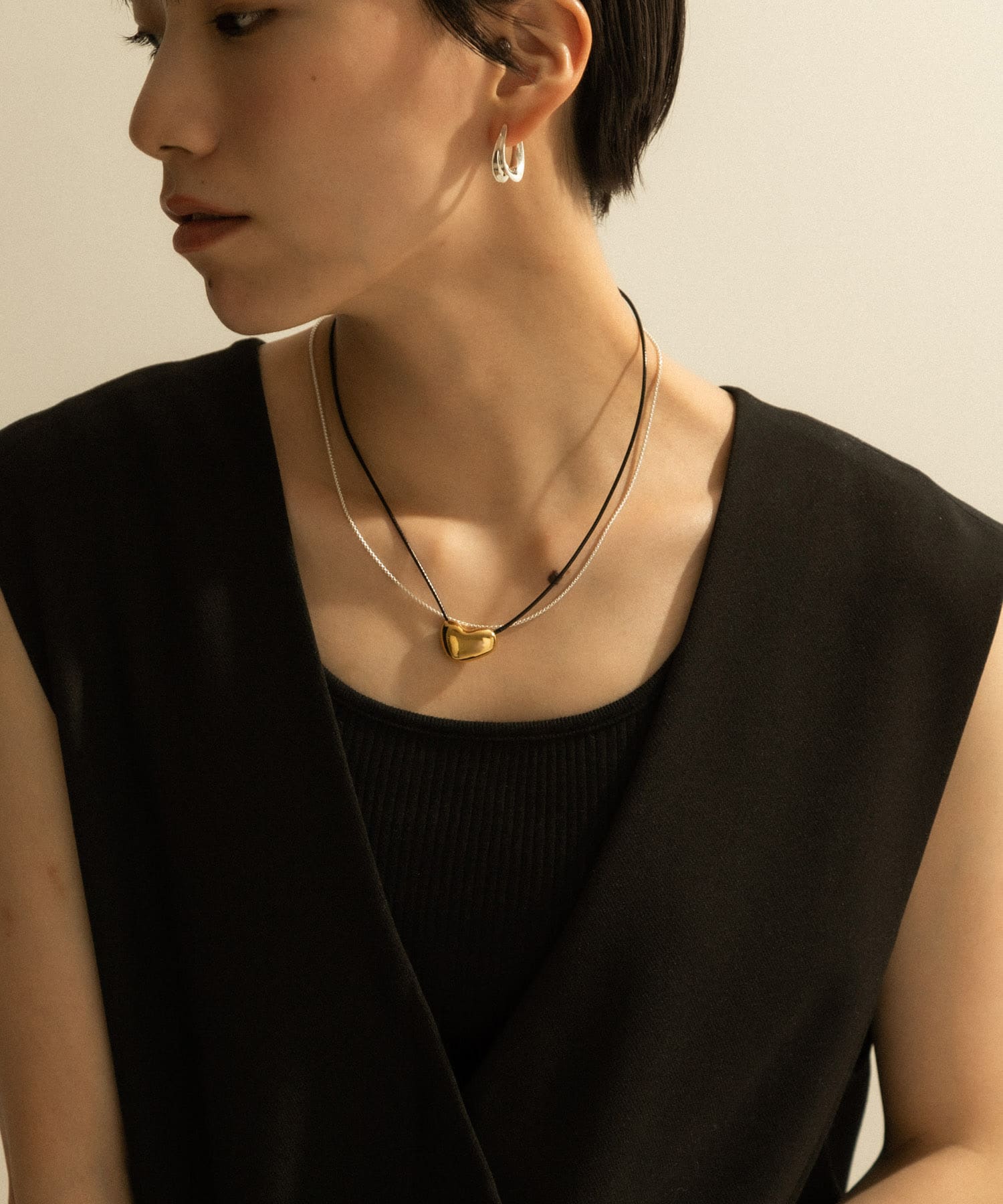 SMELLY so’　plump cord necklace GLD -