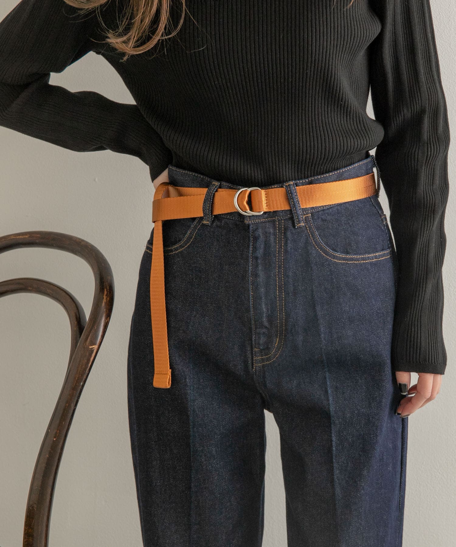 カラーテープベルト BRN -