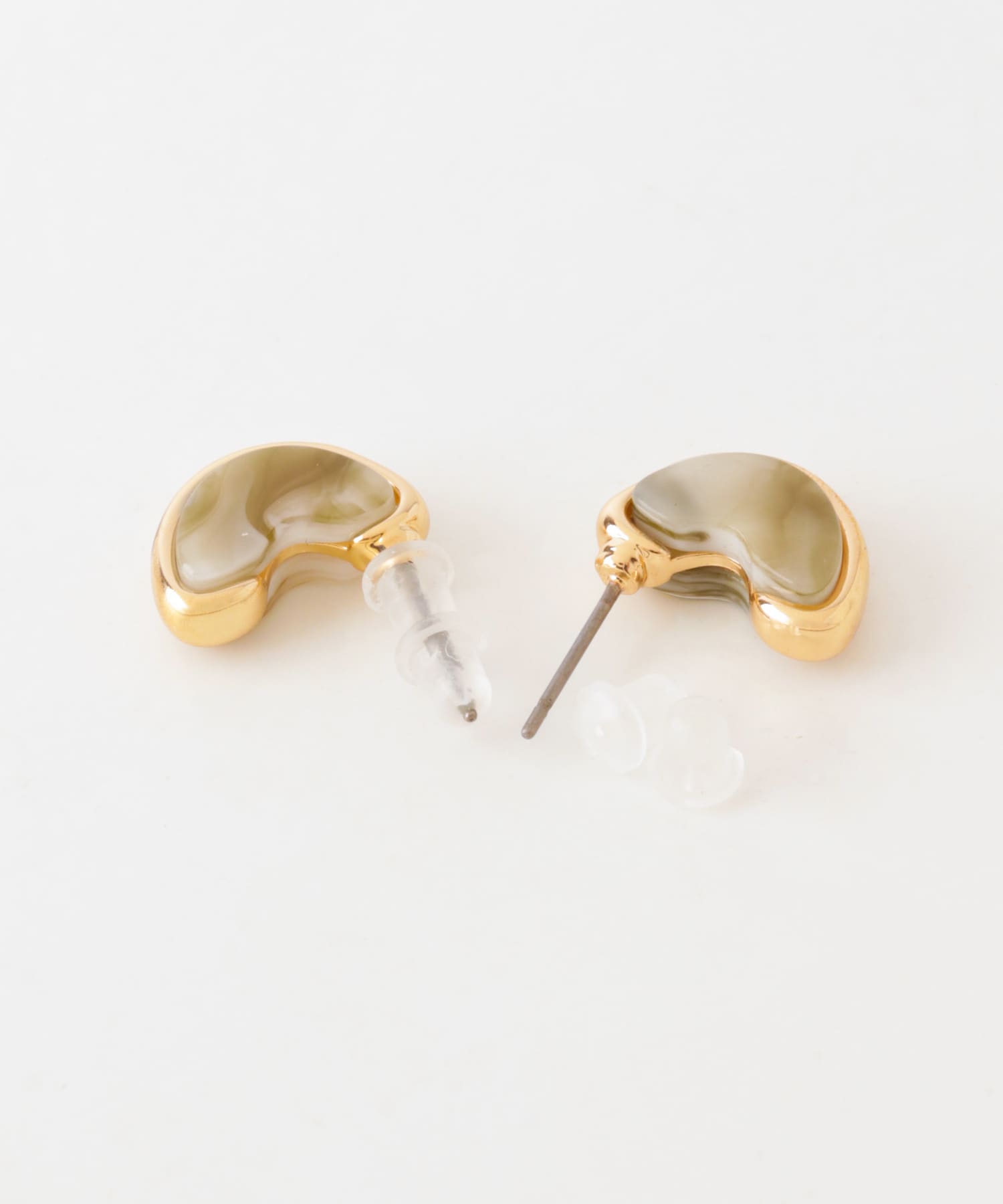 ジュシハーフサークルメタルピアス BRN/GLD -