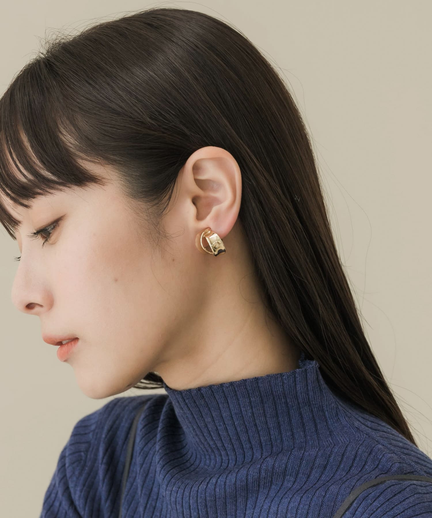 ツインラインメタルイヤリング GLD -