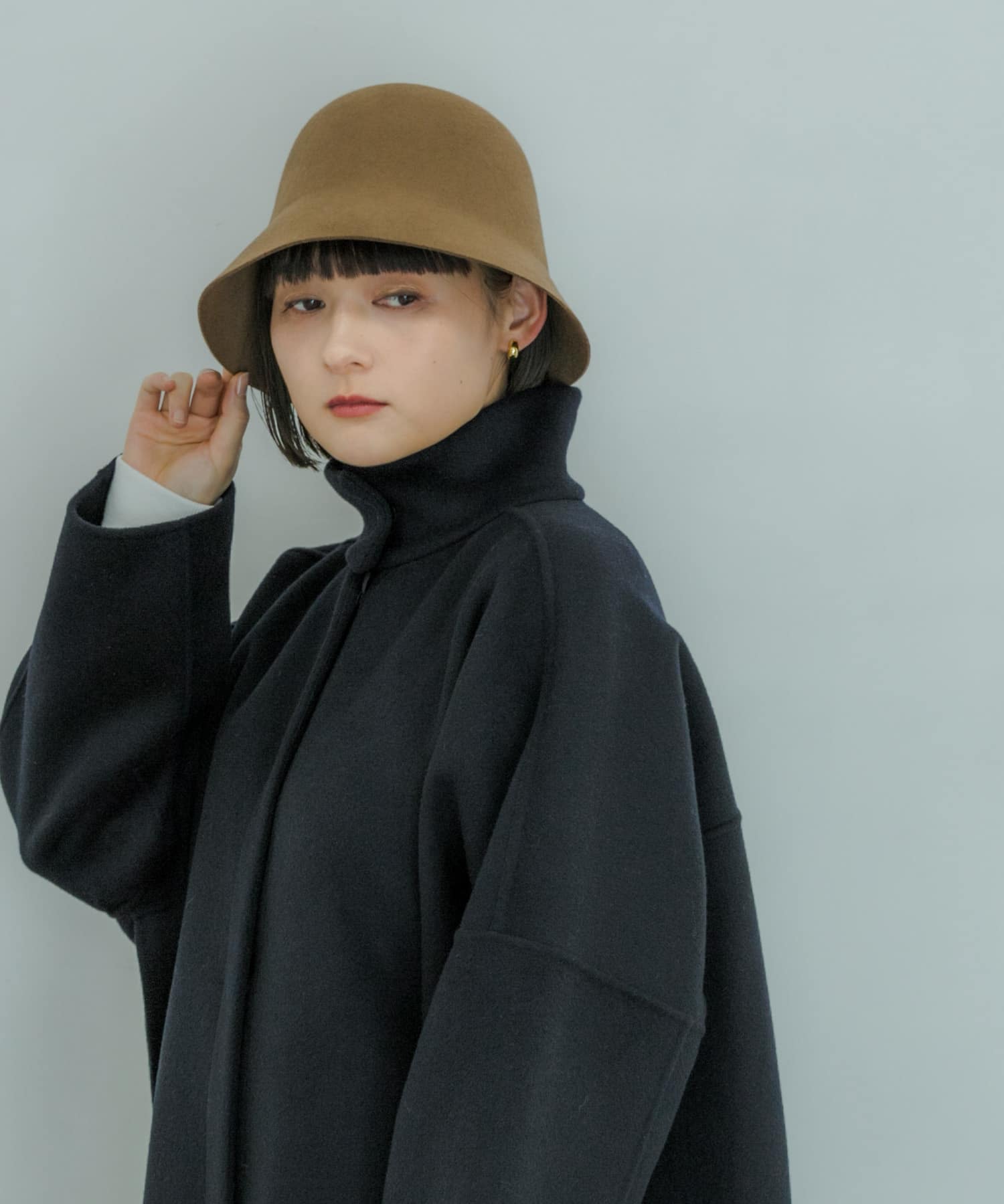 ウールチューリップハット BEG -