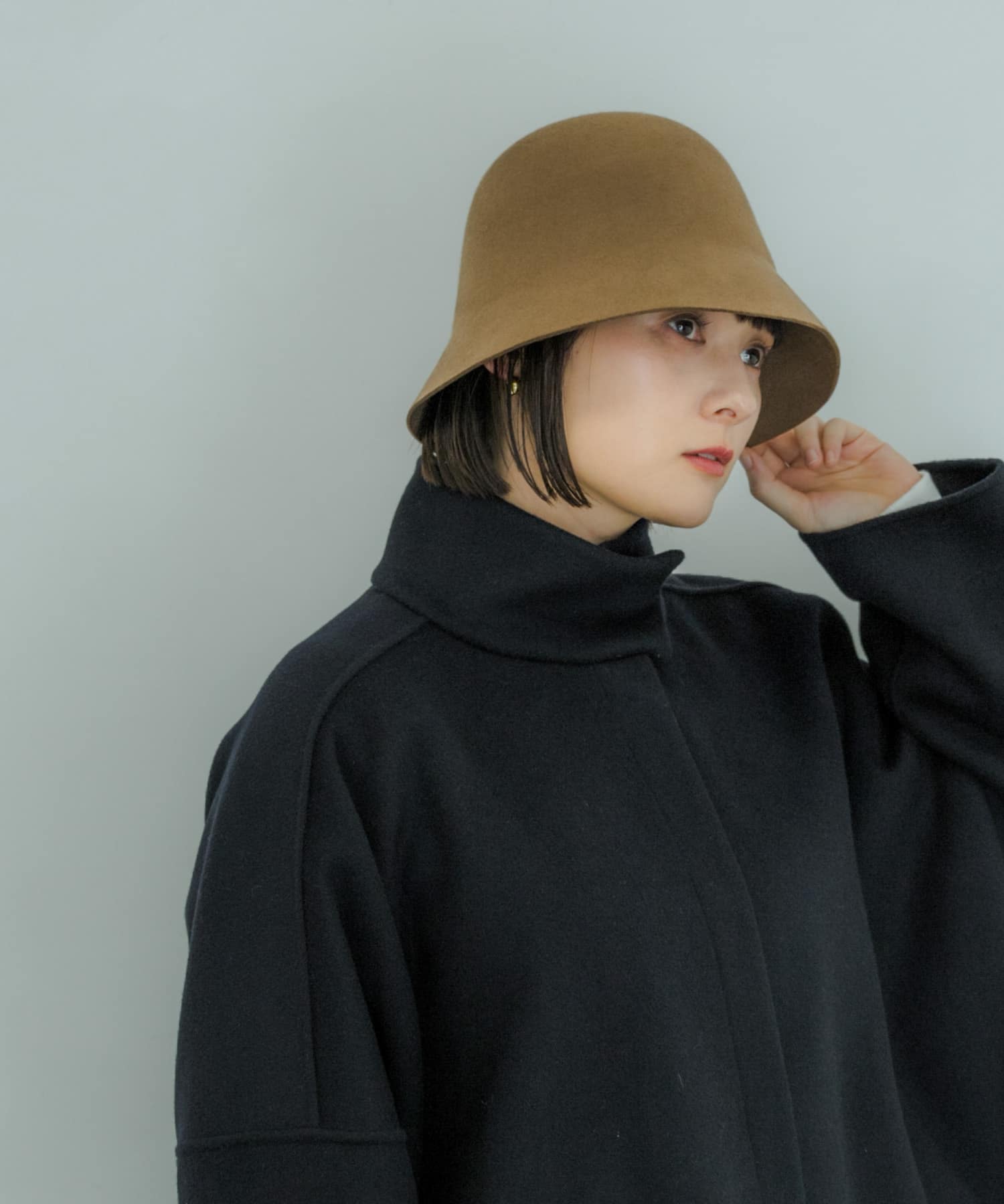 ウールチューリップハット BEG -