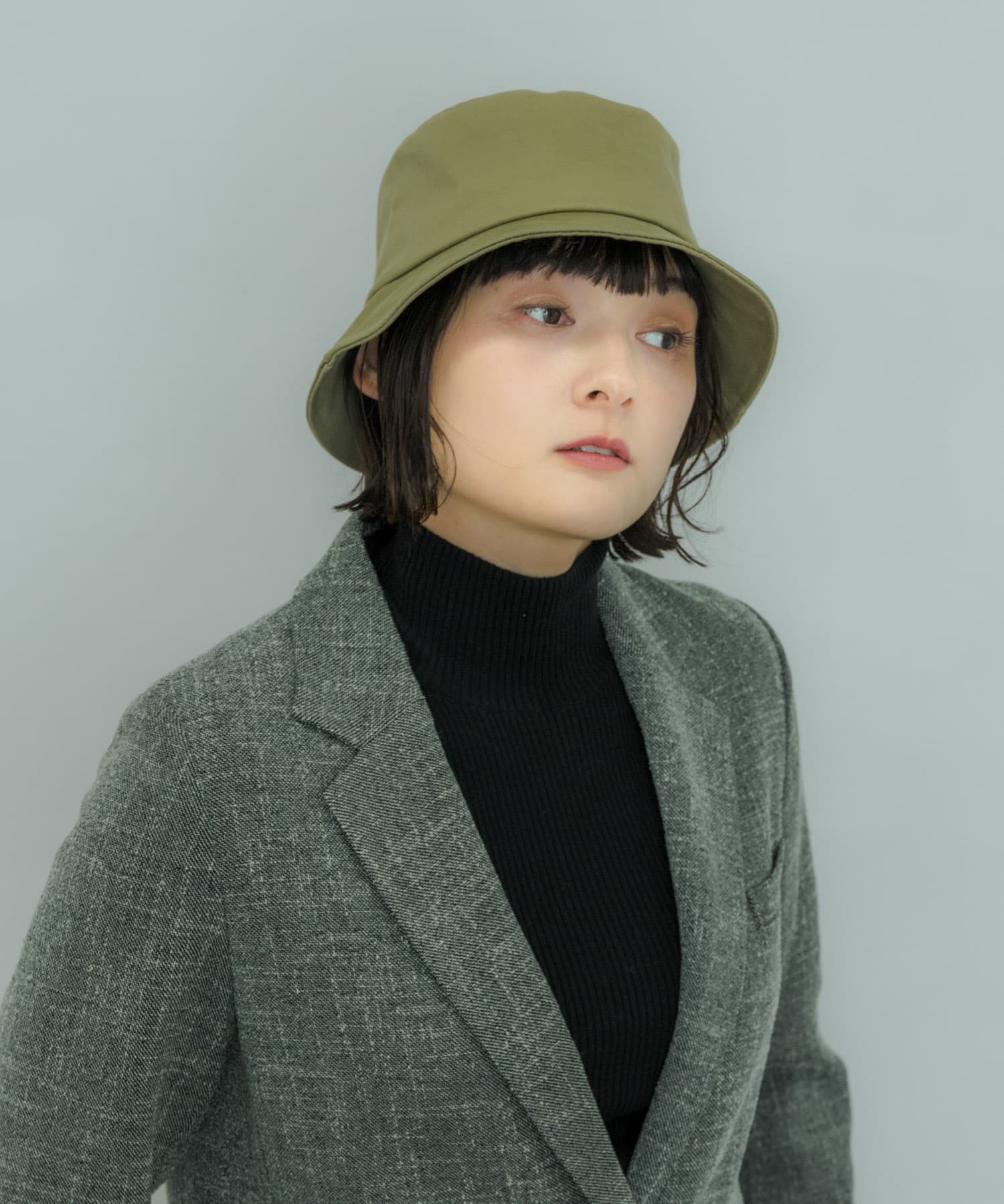ツイルコットンバケットハット BEG -