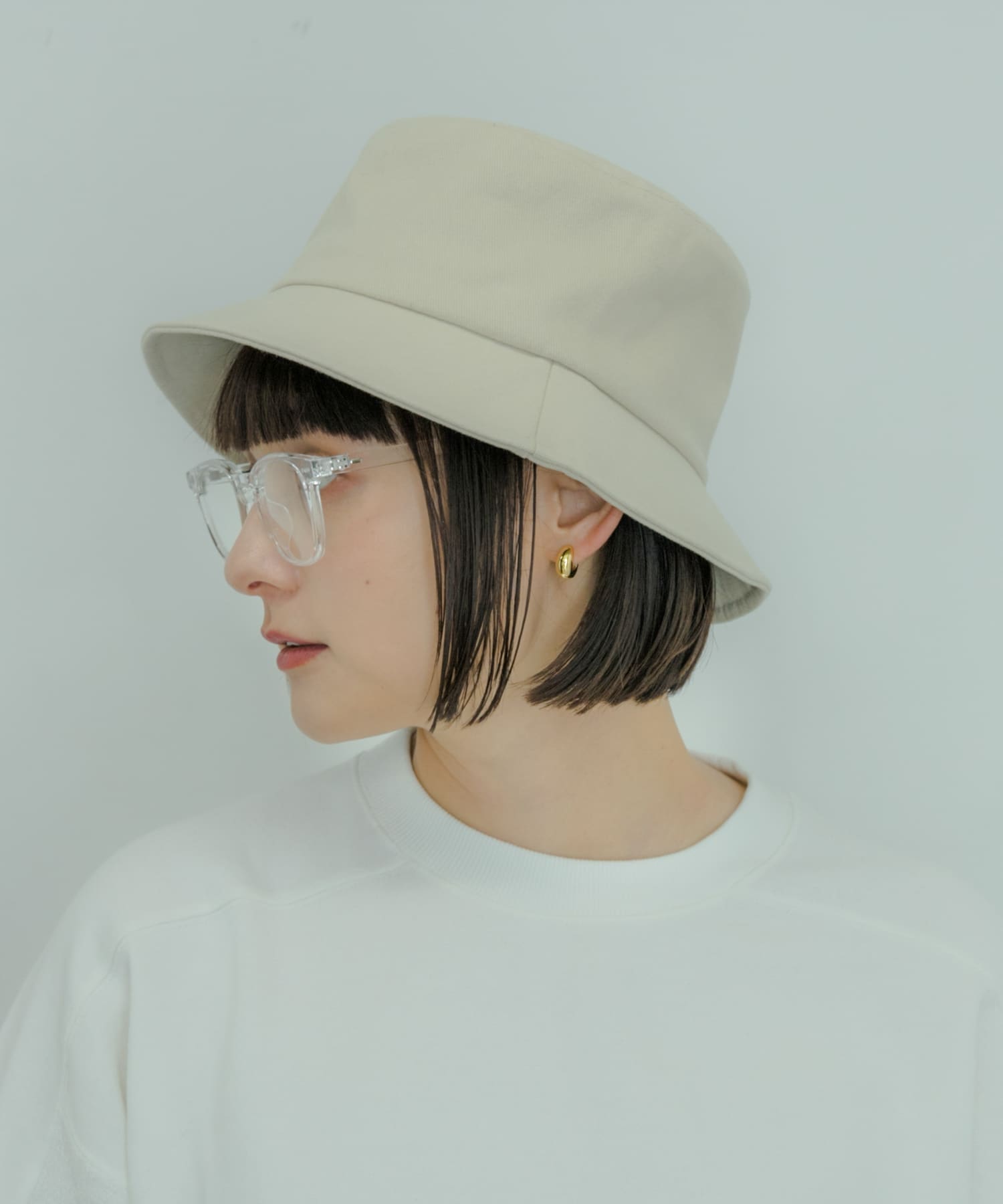 ツイルコットンバケットハット IVO -