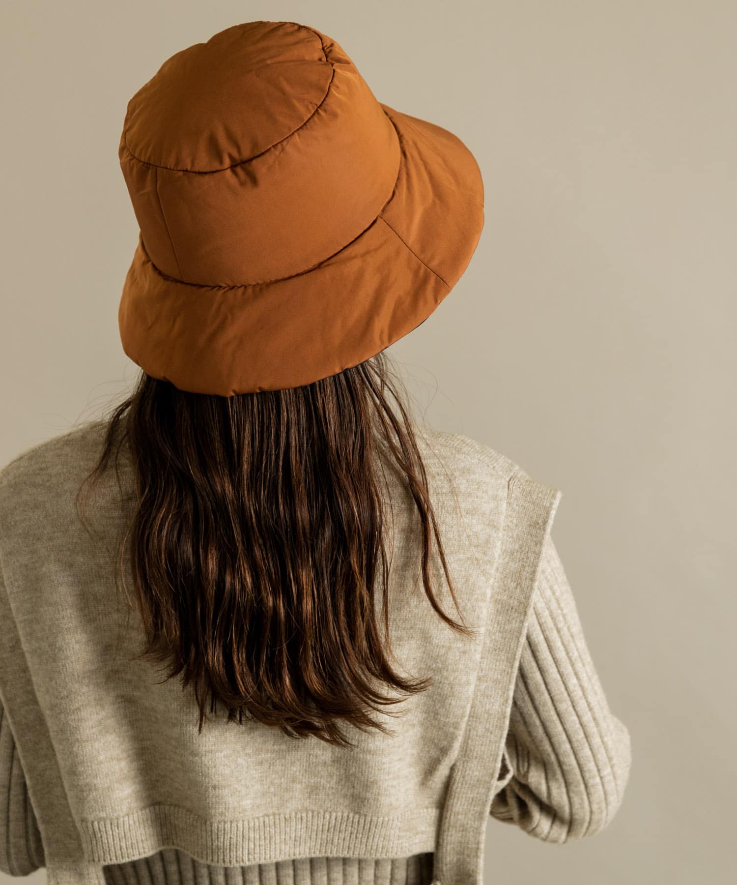 リバーシブルバケットハット BLK/BRN -