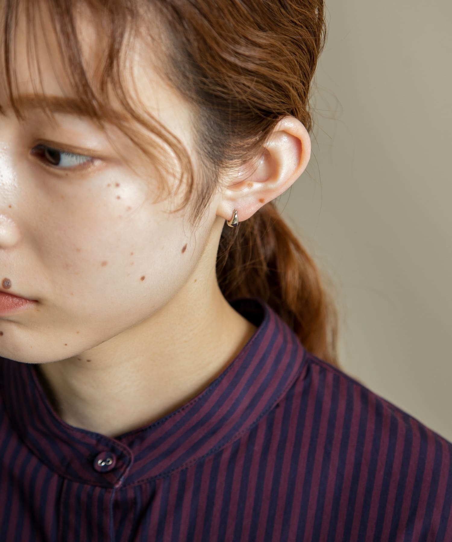 ミニドロップワンタッチピアス SLV -