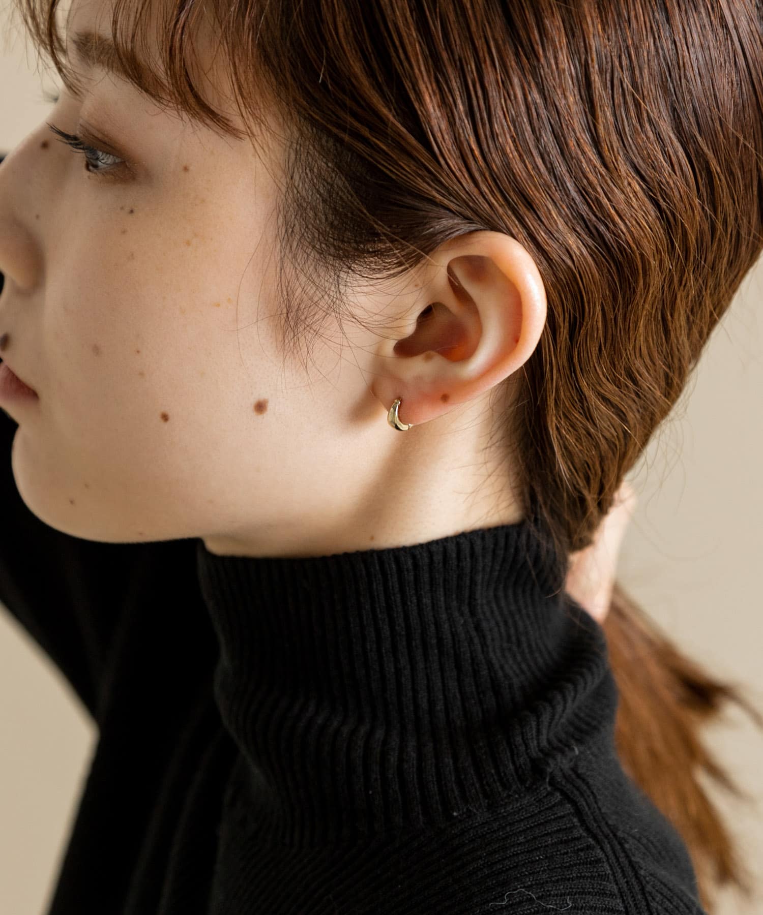 ミニドロップワンタッチピアス GLD -