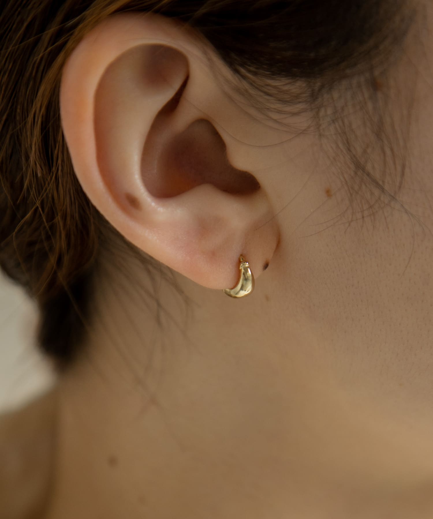 ミニドロップワンタッチピアス GLD -
