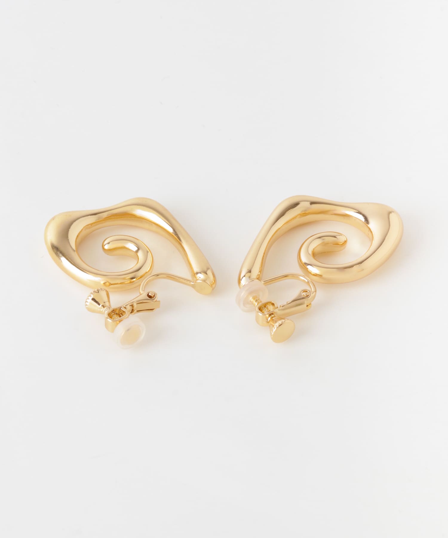 スパイラルメタルイヤリング GLD -