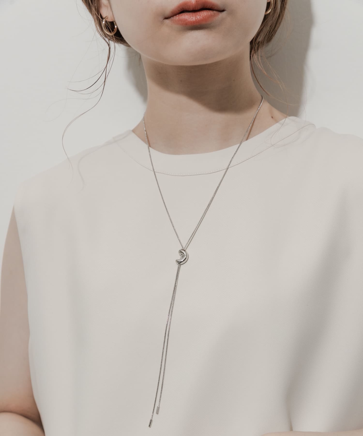 ニュアンスメタルスライドネックレス