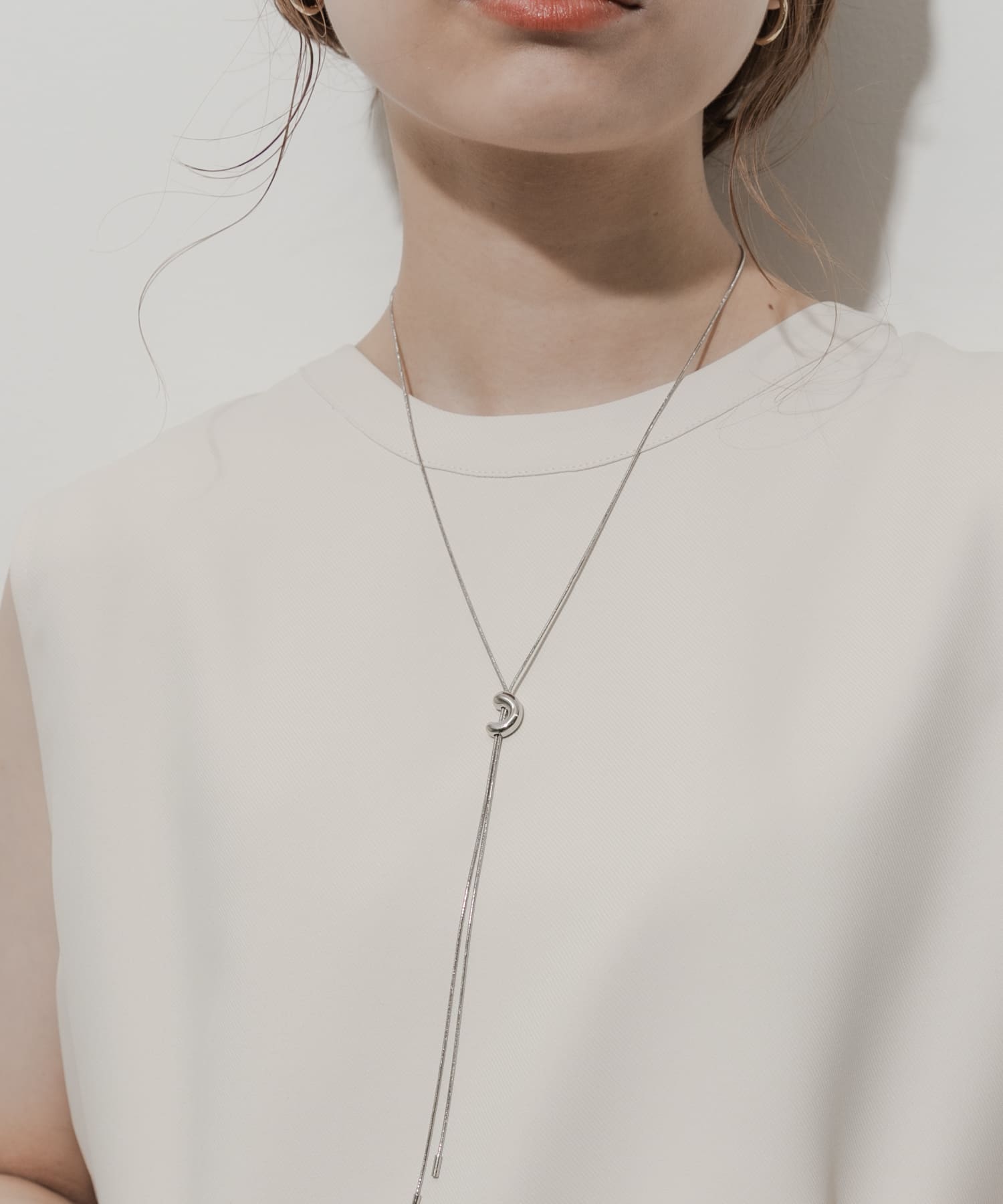 ニュアンスメタルスライドネックレス SLV -