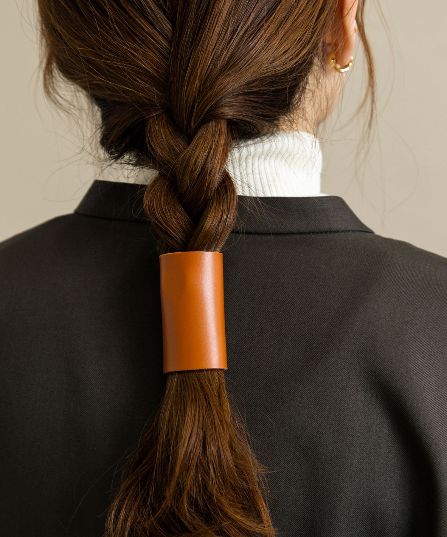 フェイクレザーヘアカフセット BRN -