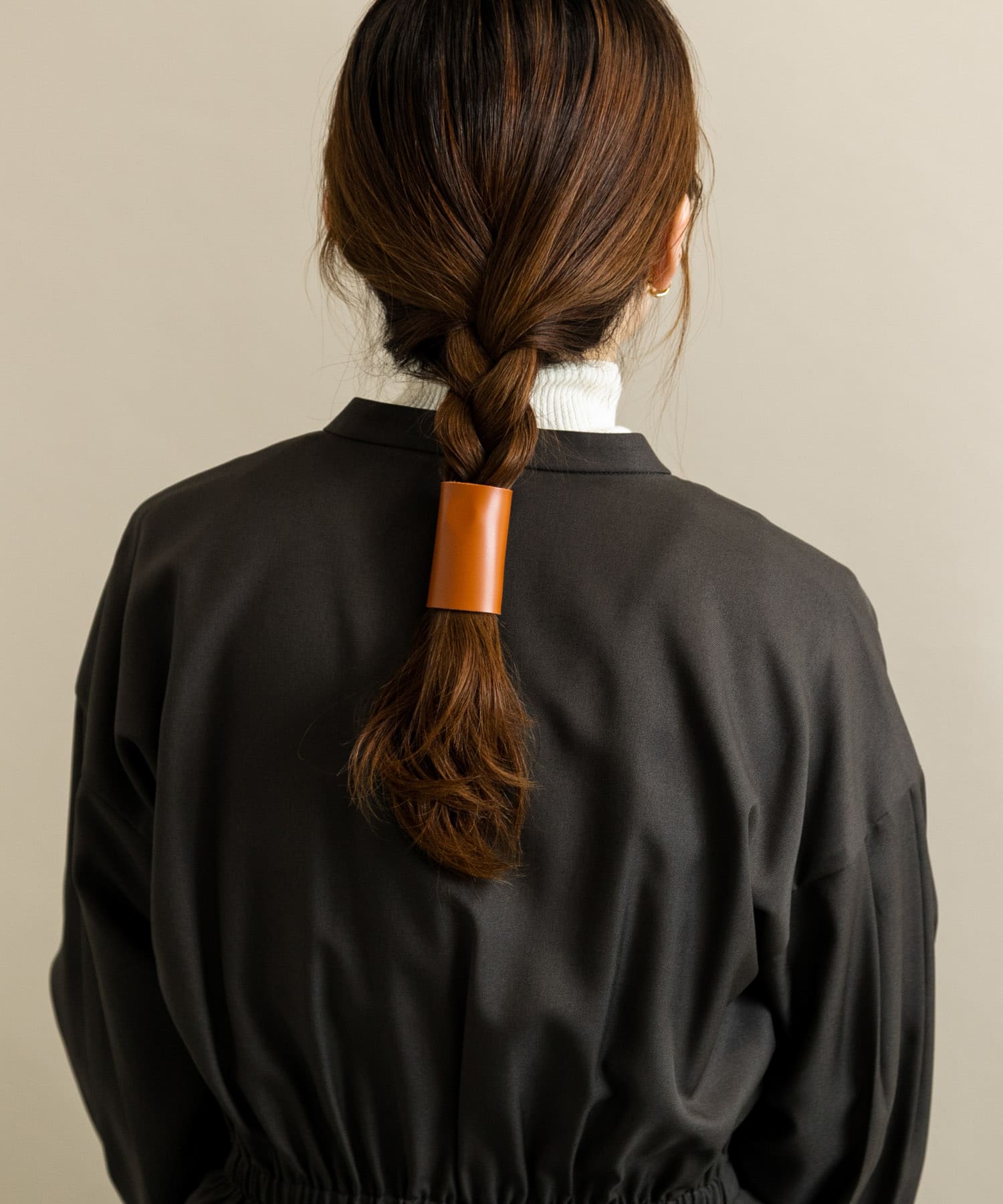 フェイクレザーヘアカフセット BRN -