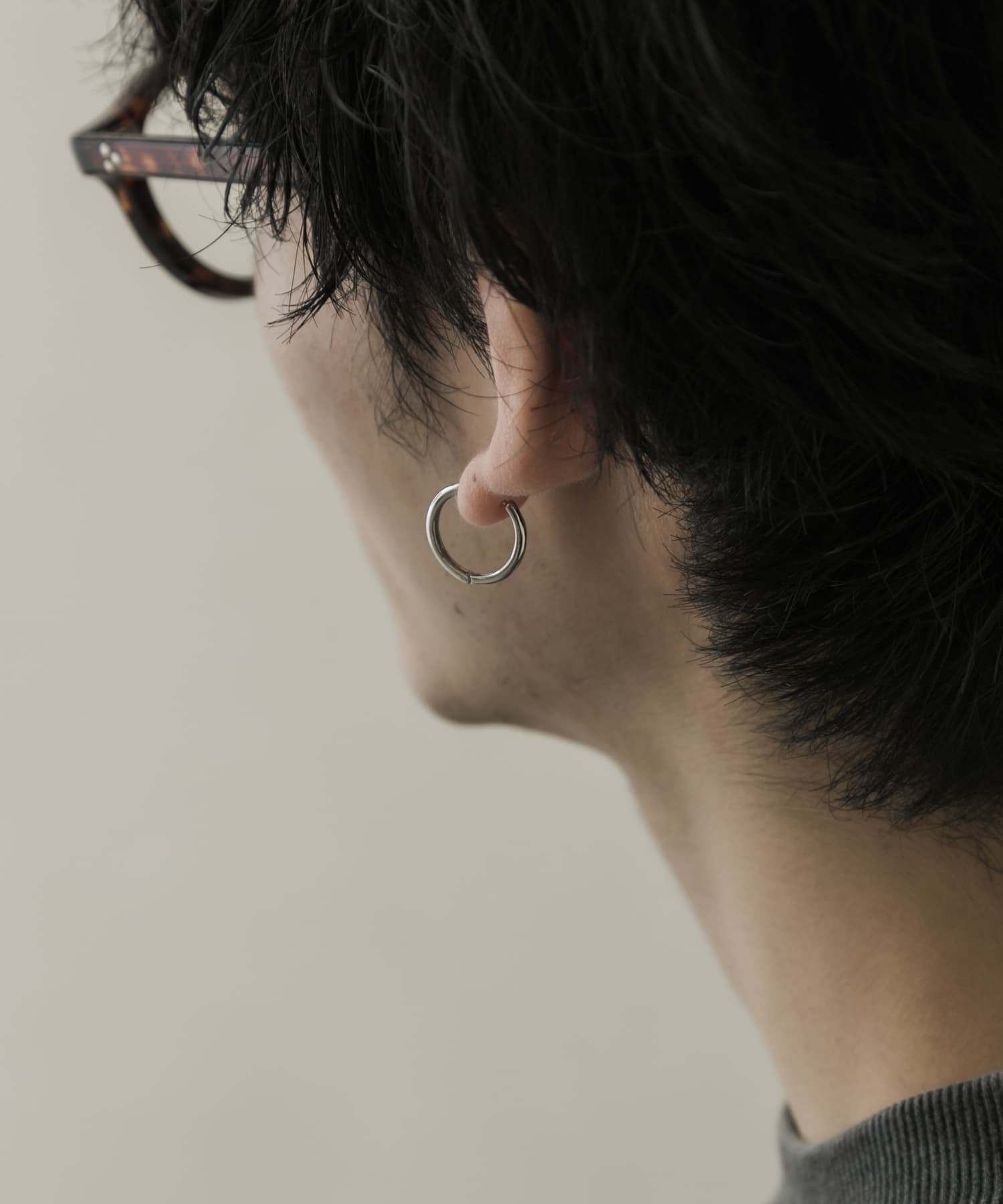 17mmフープピアス SLV -