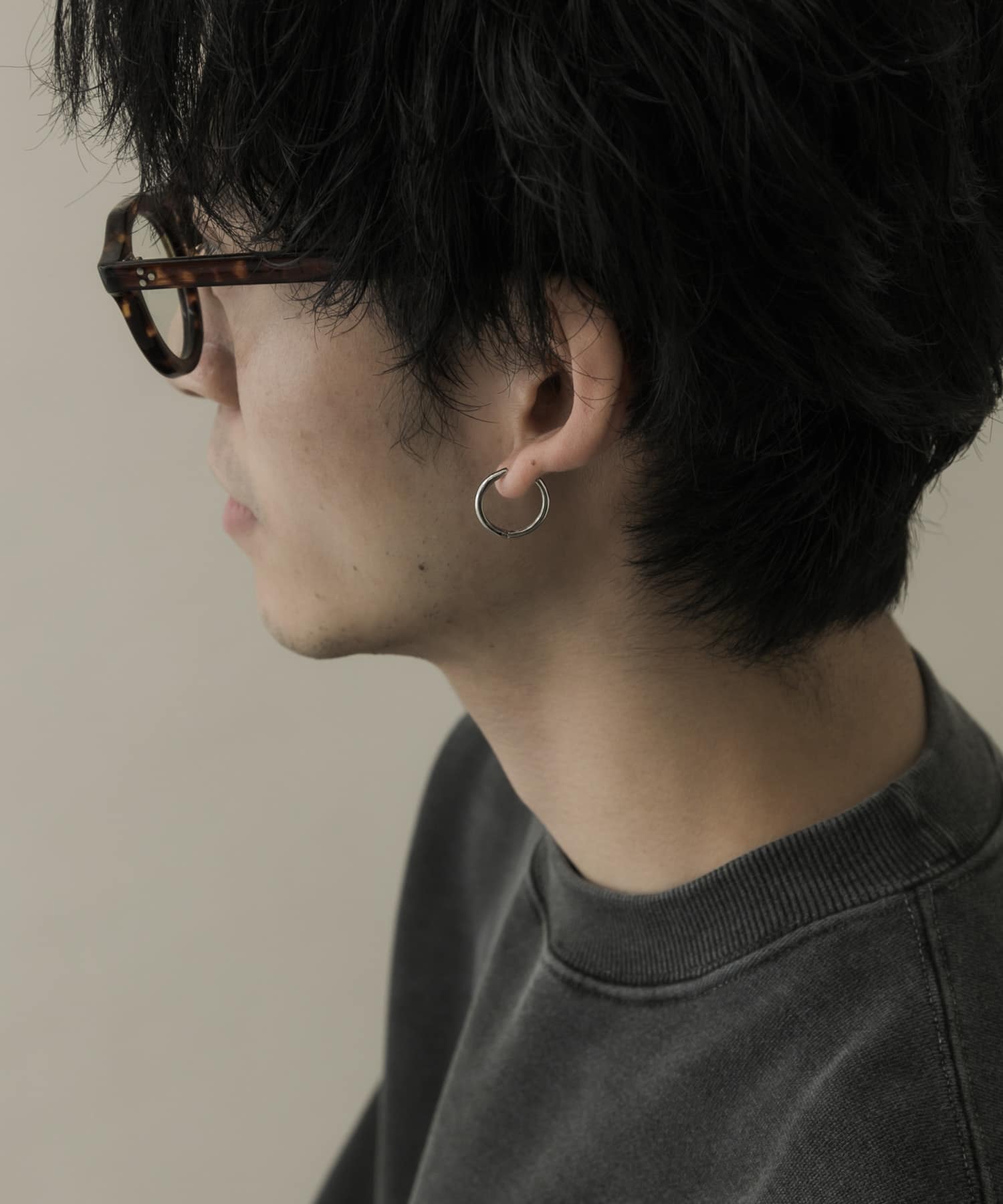 17mmフープピアス SLV -